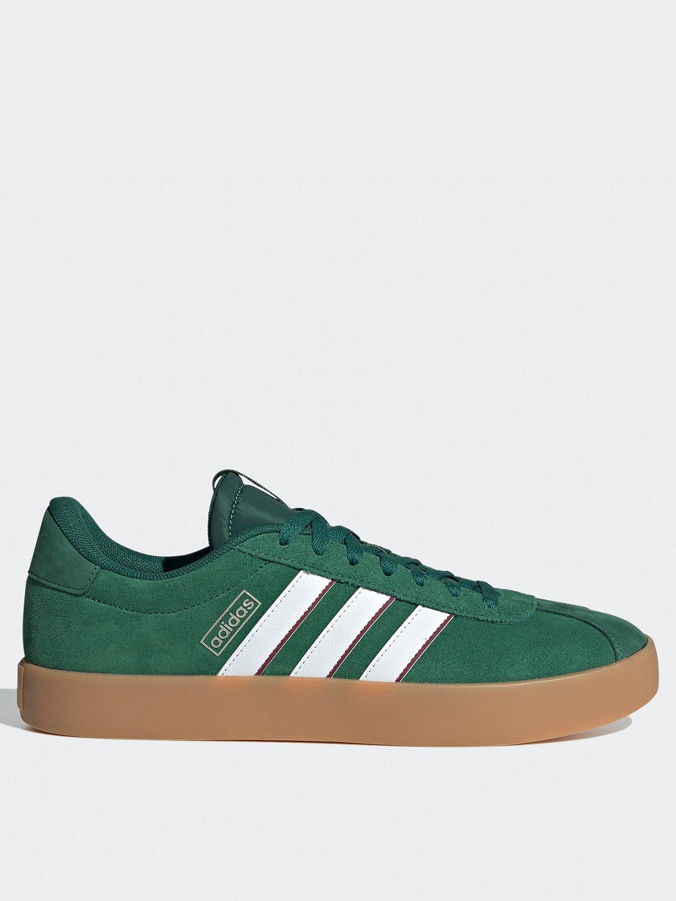 Adidas black and green trainers online