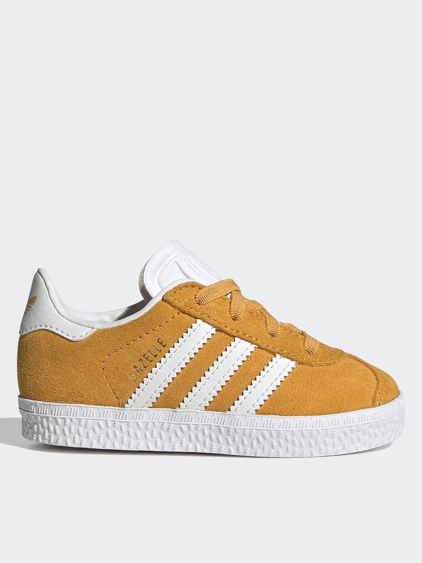 adidas Originals Unisex Infant Gazelle Elastic Trainers - Yellow | Very