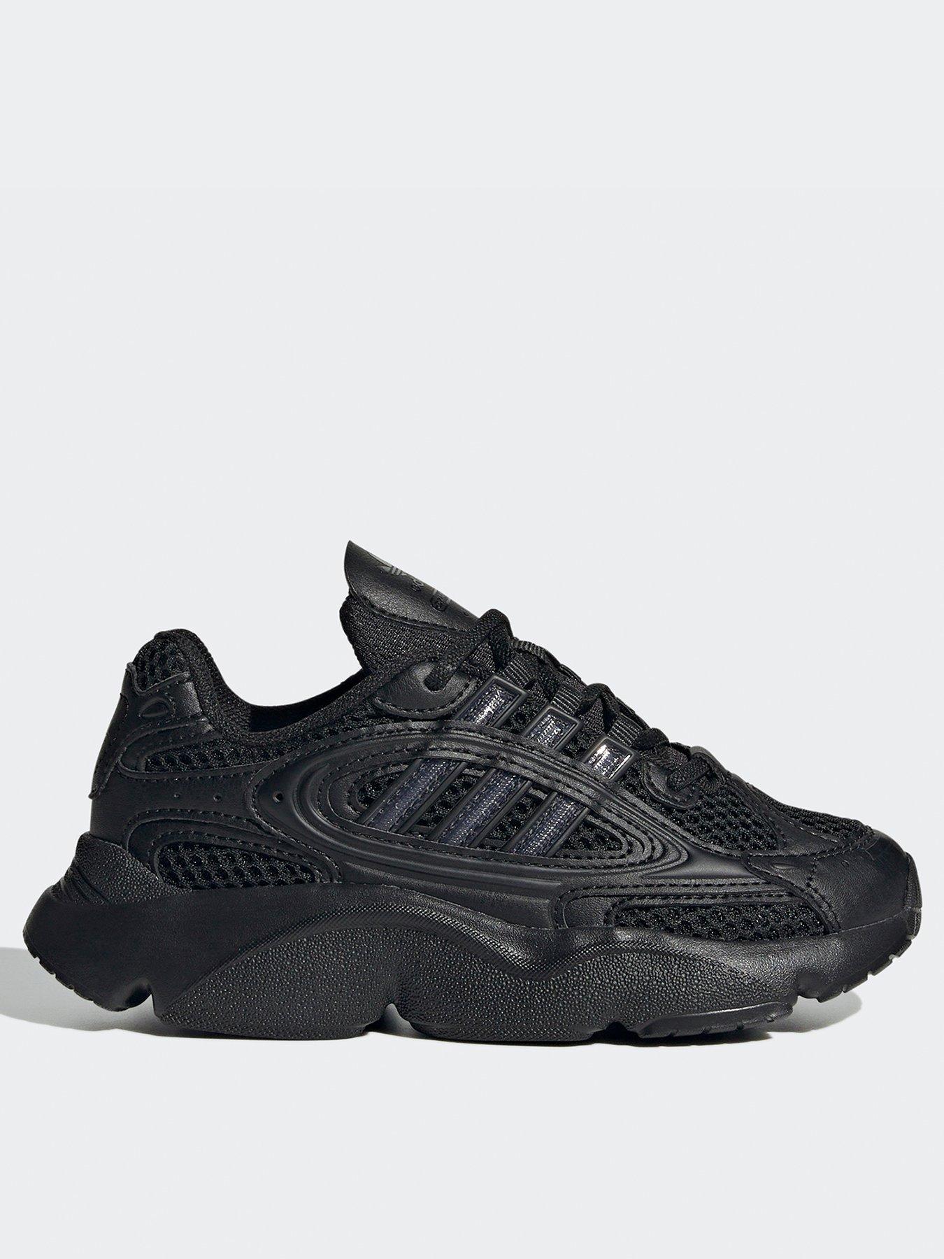 Black adidas kids trainers hotsell