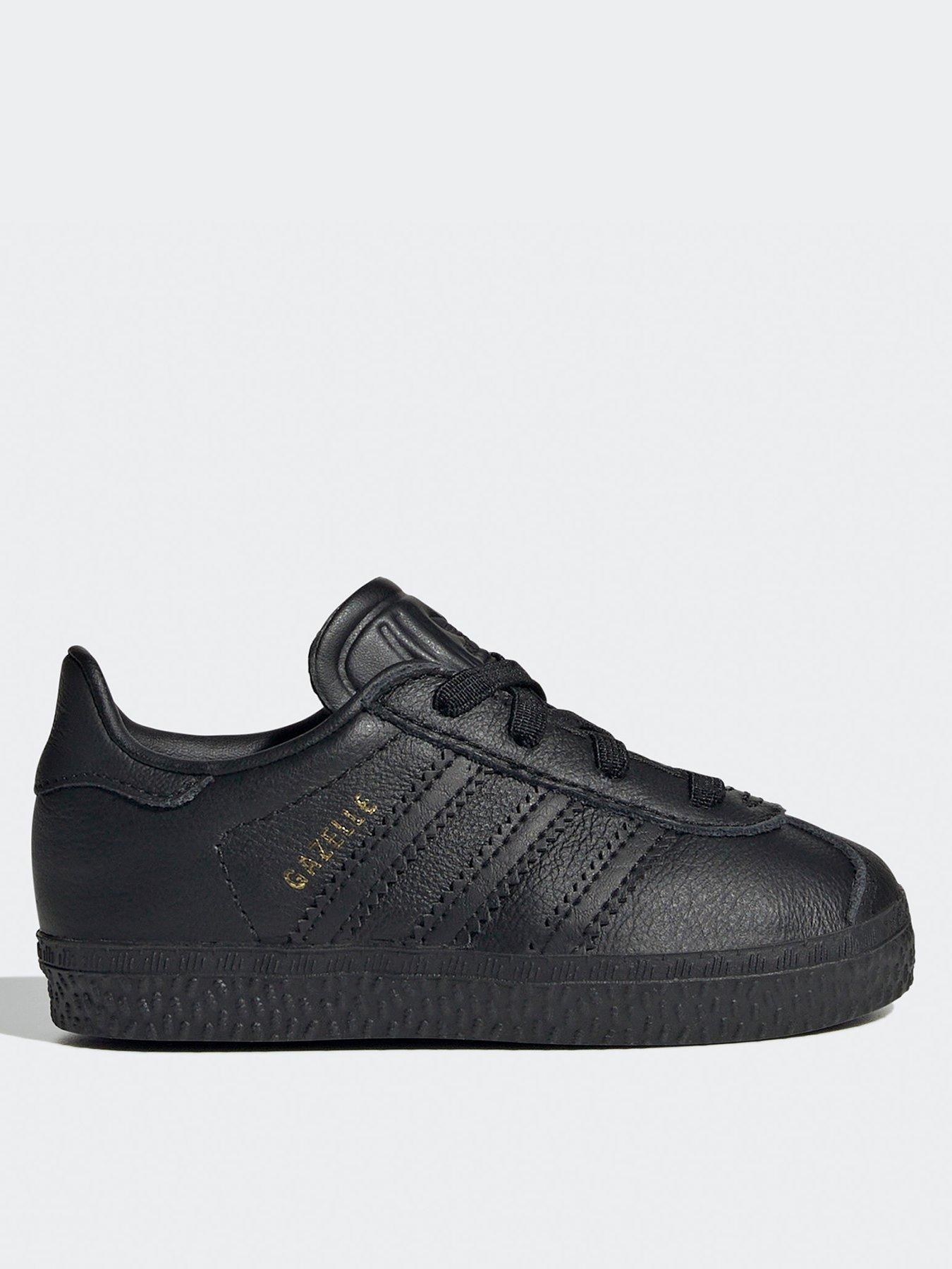 undefined Unisex Infant Gazelle Elastic Trainers - / - Black