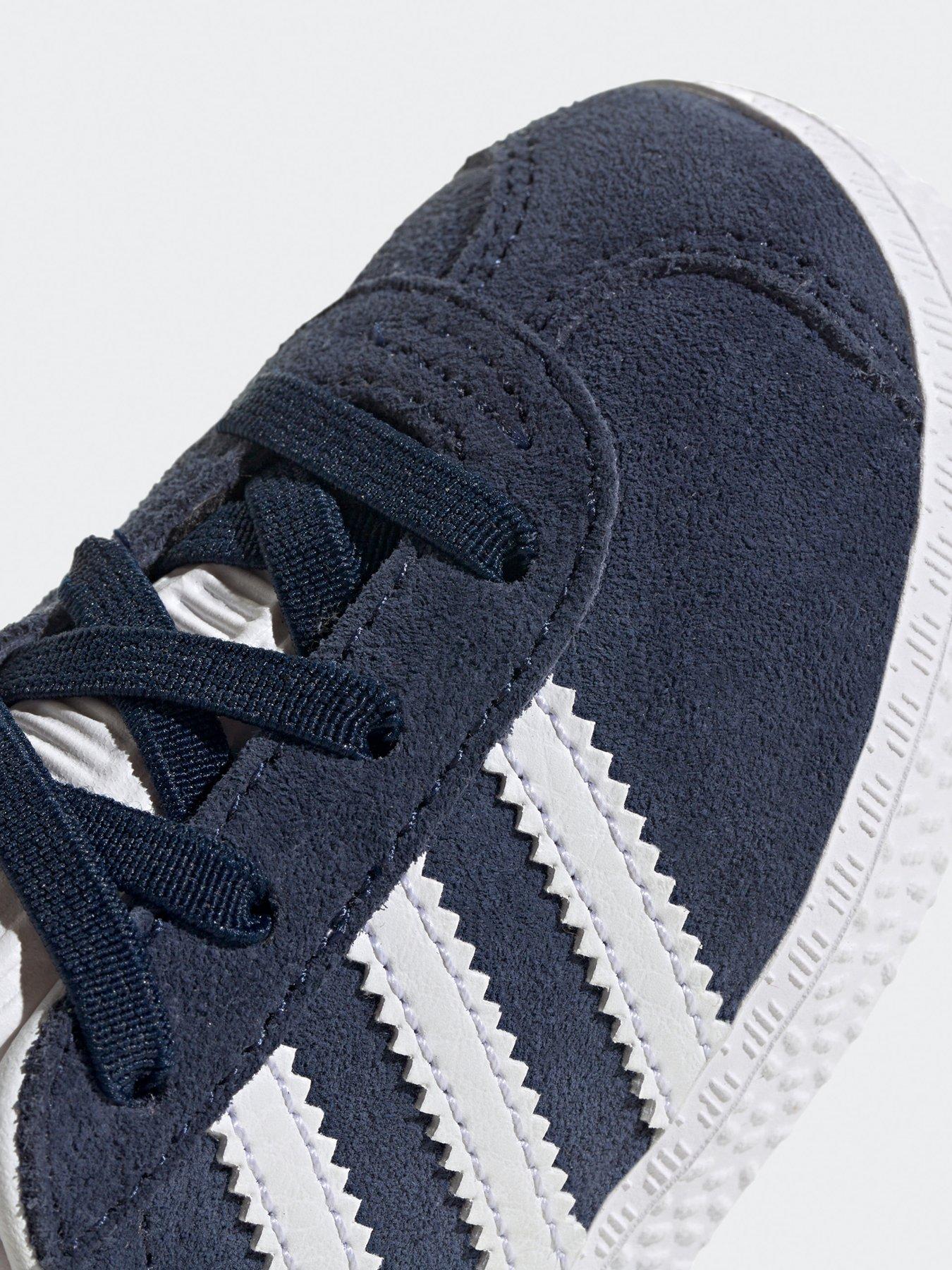 Adidas originals gazelle infant trainers - navy best sale