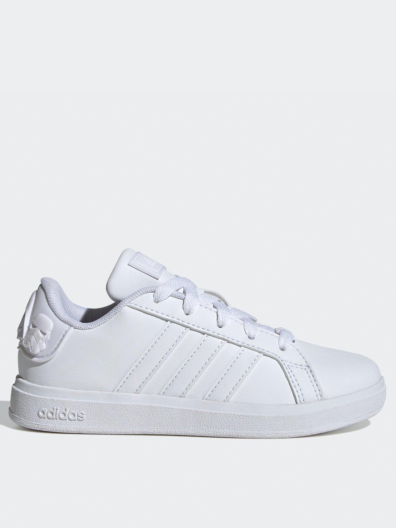 adidas Sportswear Kid's Star Wars Grand Court 2.0 Trainers - White, White, Size 5.5 Older