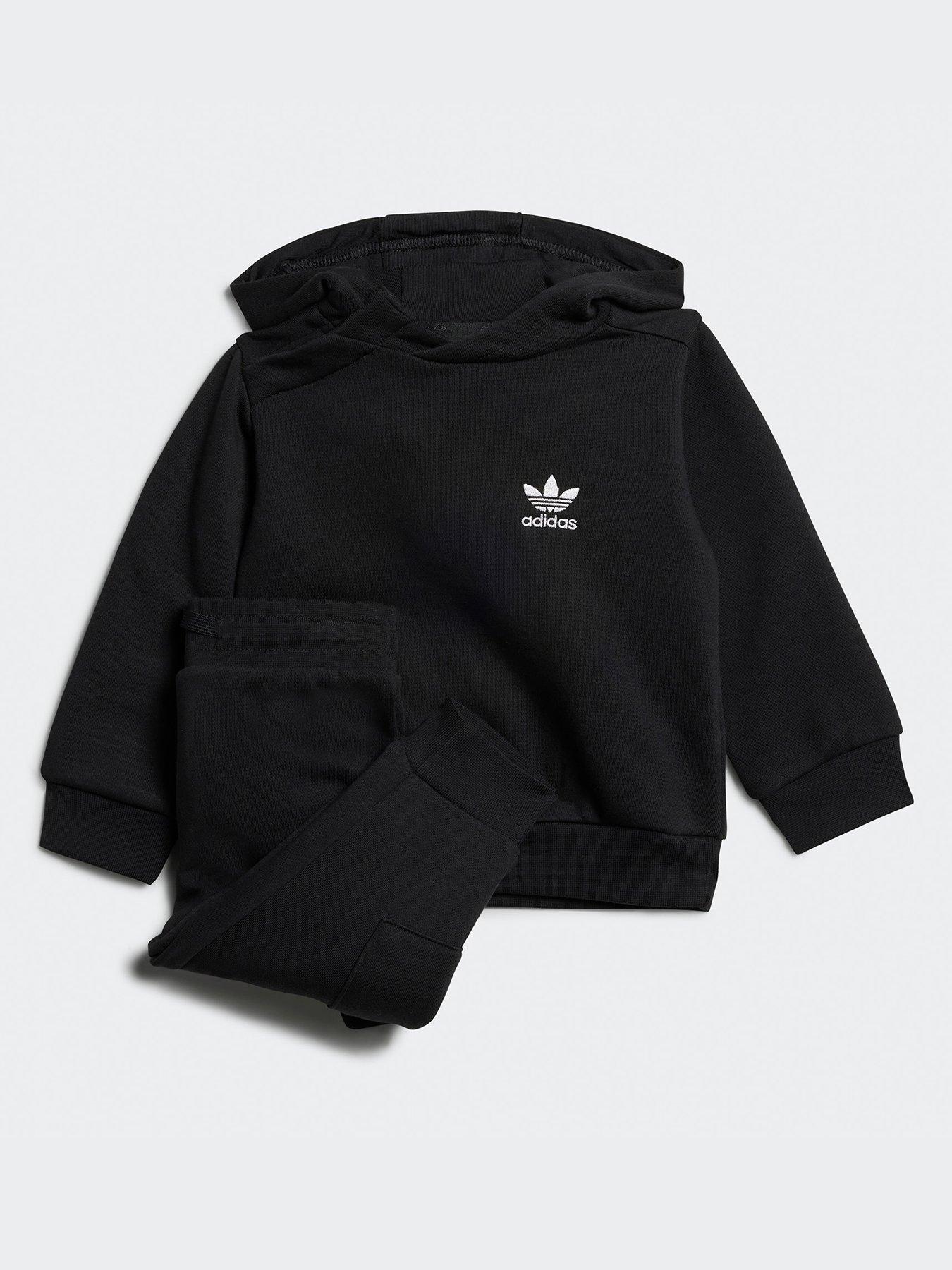adidas Originals Infant Unisex Hoodie Tracksuit - Black