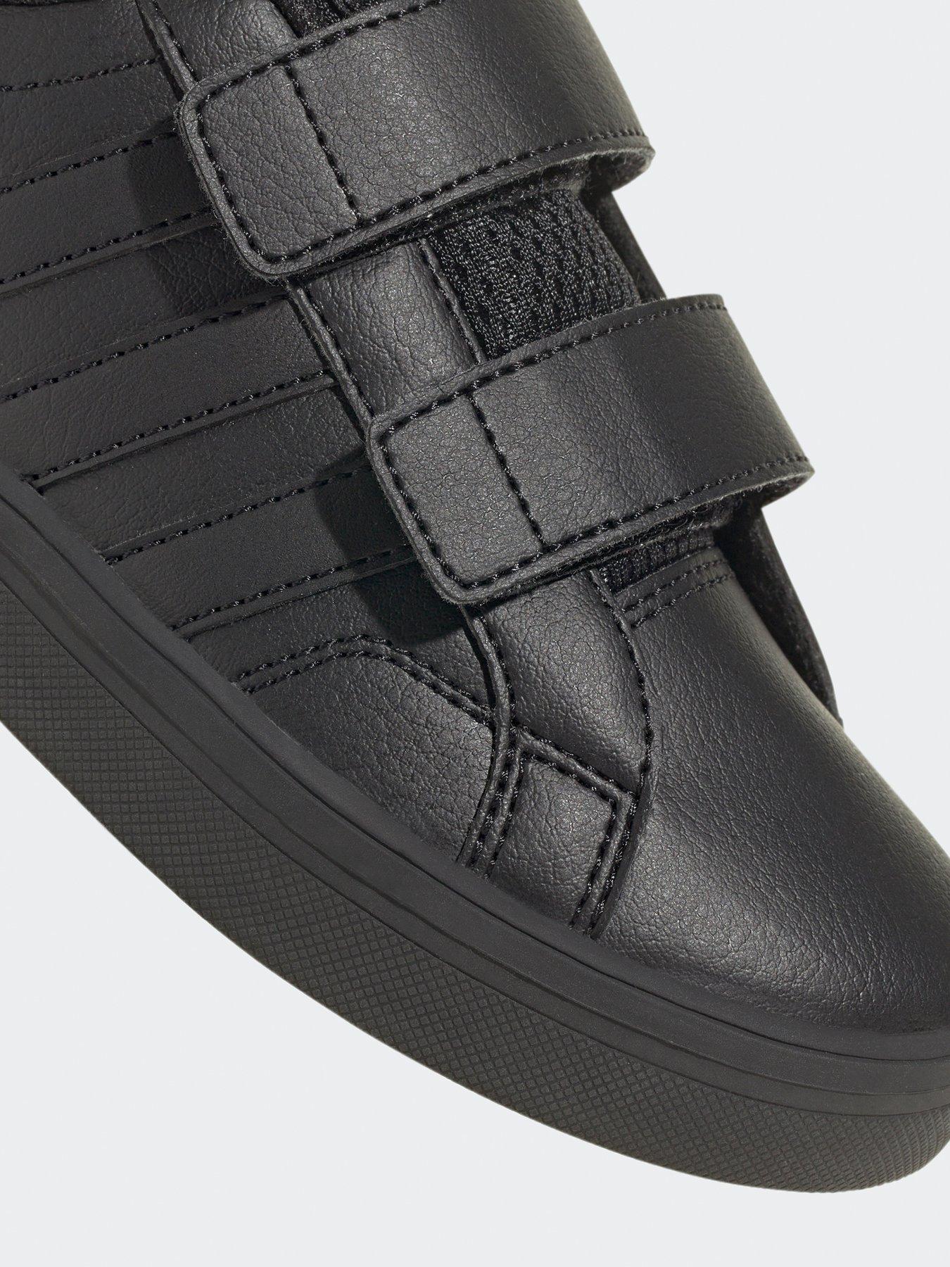 Black adidas velcro trainers best sale