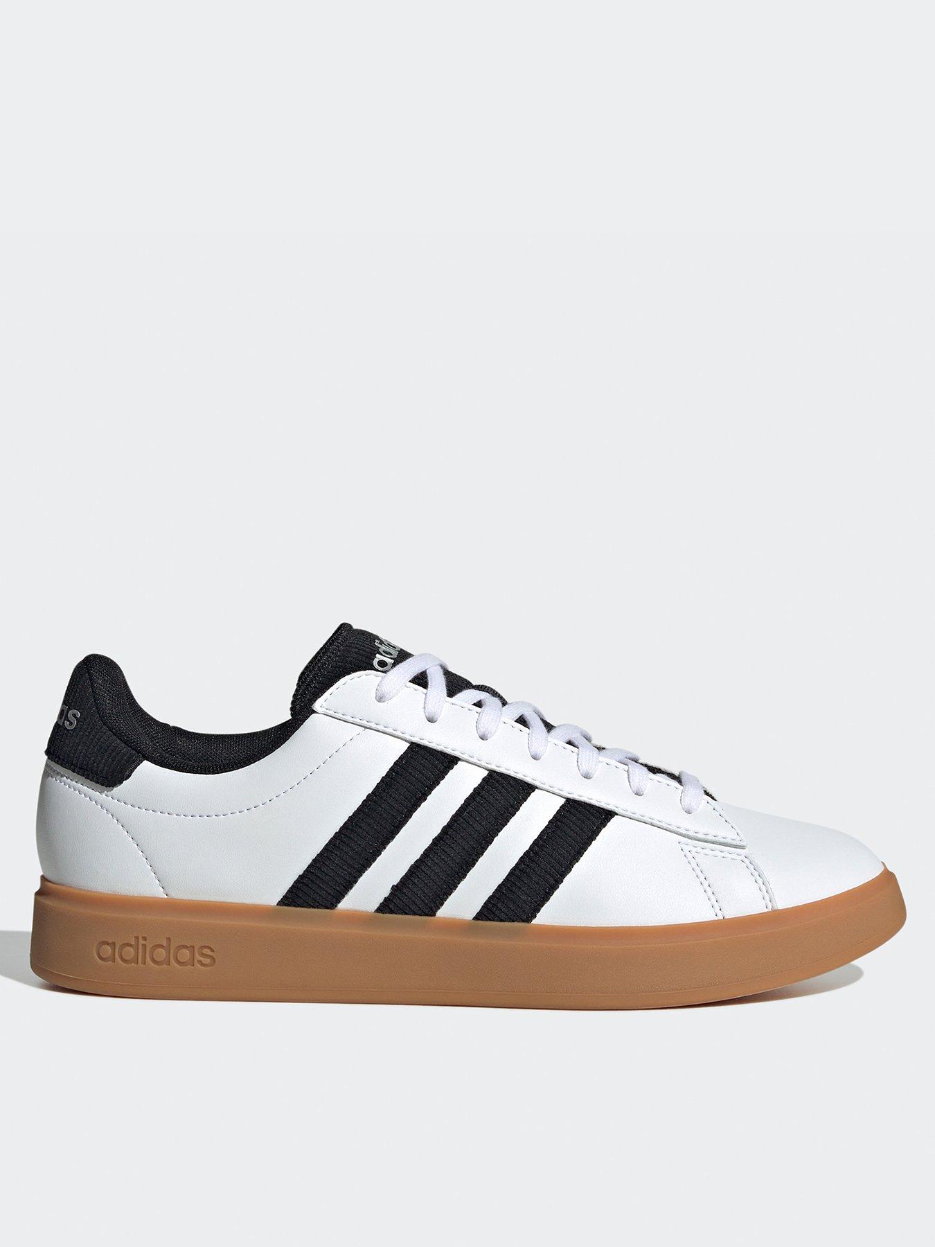 adidas Sportswear Men's Grand Court 2.0 Trainers - White/black, White/Black, Size 12, Men