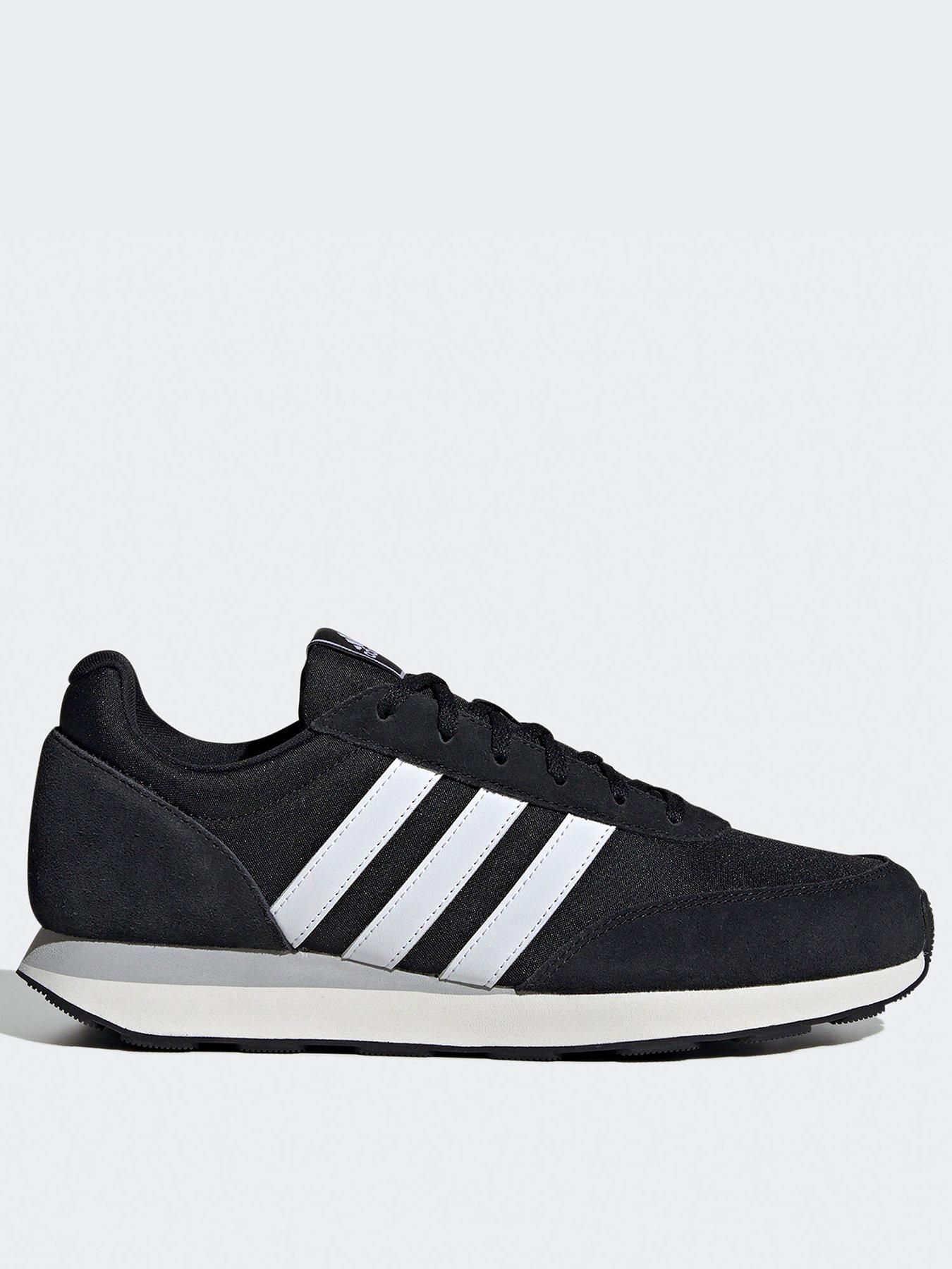 adidas sportswear men's run 60s 3.0 trainers - black/white