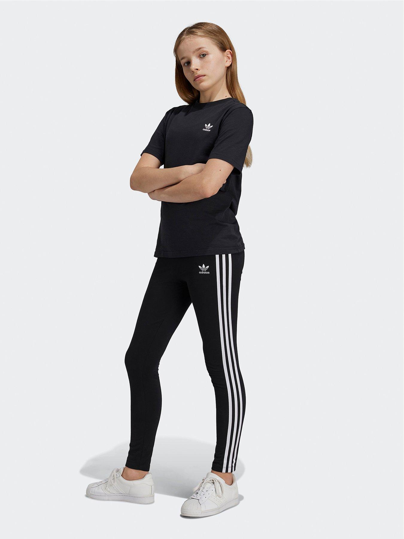 adidas Originals Older Girls Leggings Black Very