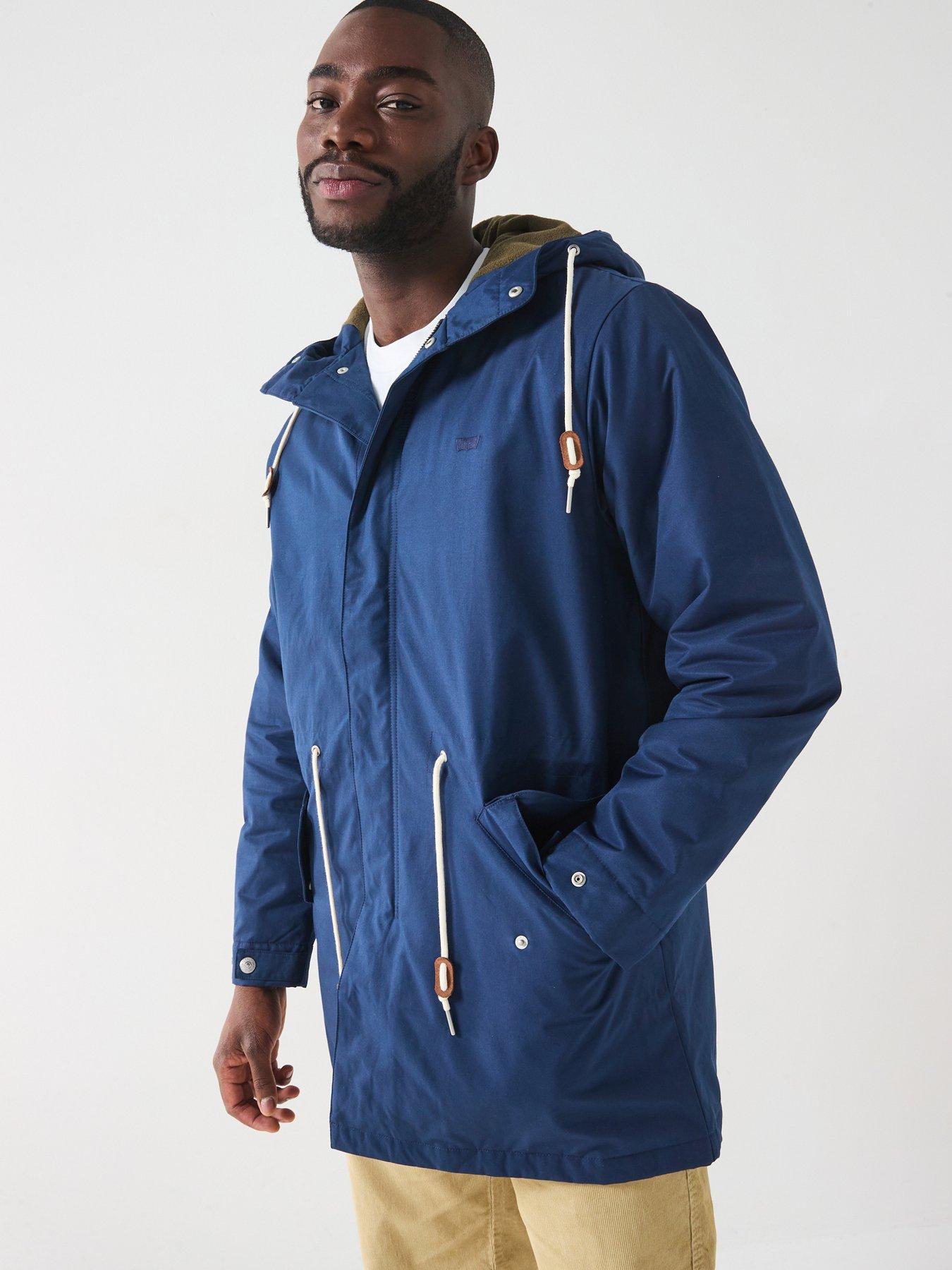 undefined Woodside Hooded Parka Jacket - Navy