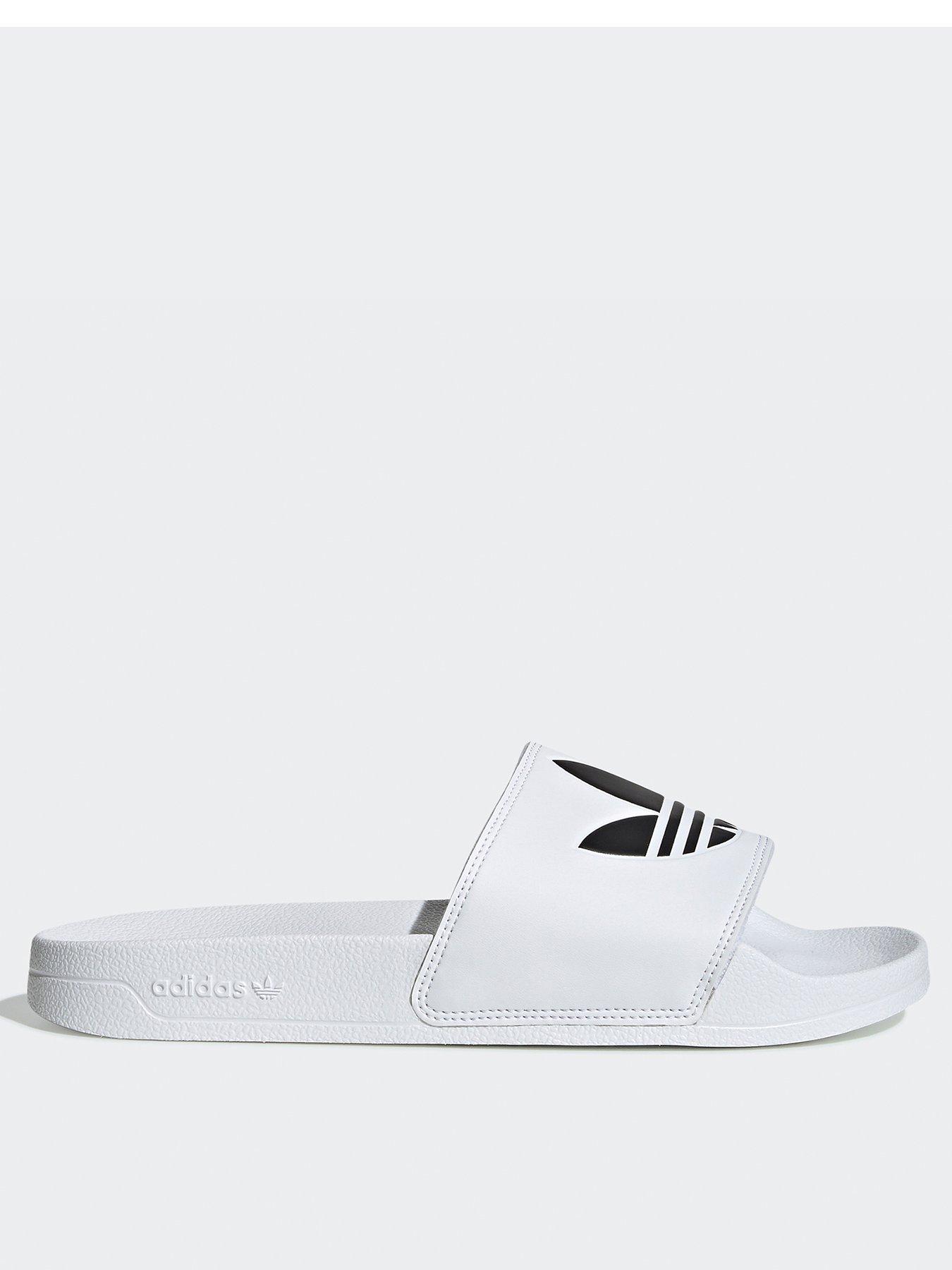 undefined Unisex Adilette Lite Slider - White/Black