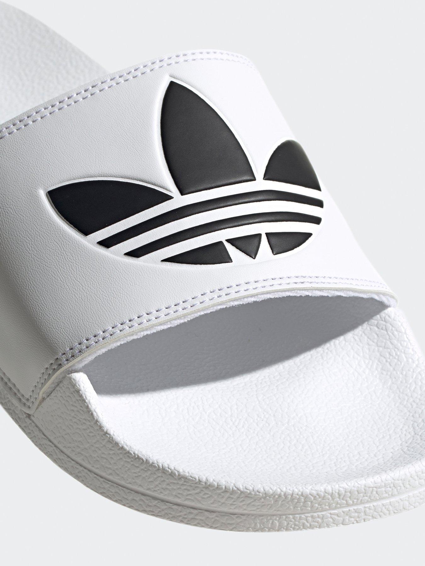 Image 6 of 6 of adidas Originals Unisex Adilette Lite Slider - White/Black