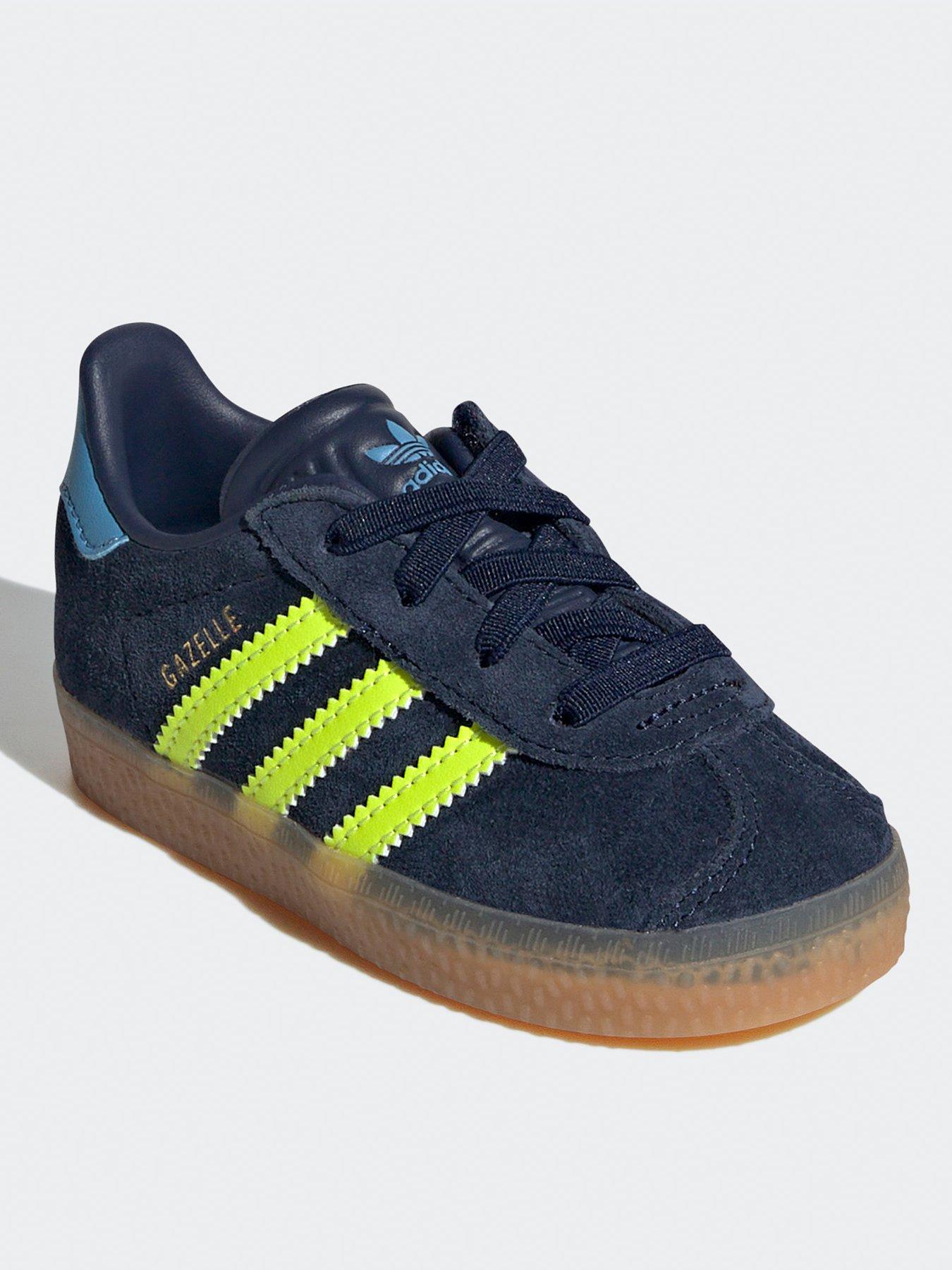 adidas Originals Unisex Infant Gazelle Elastic Trainers Navy Very