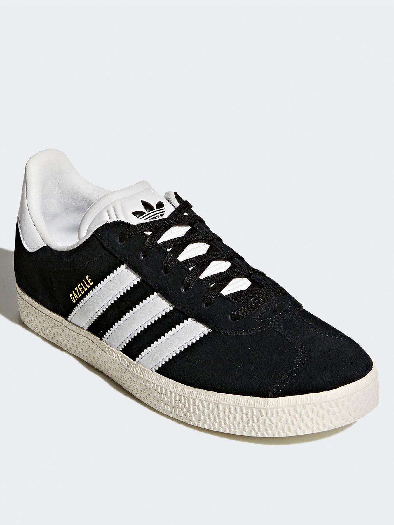 Gazelle adidas white and black best sale