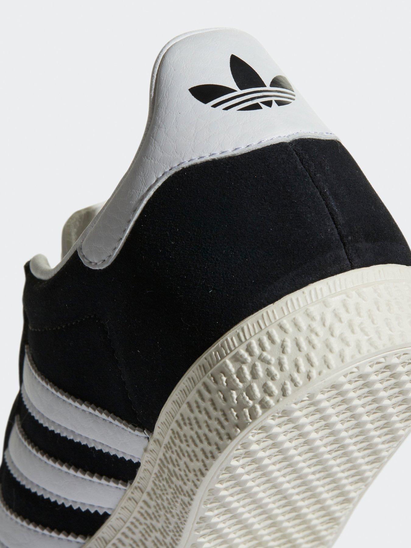 Image 6 of 6 of adidas Originals Older Unisex Gazelle Trainers - Black/White