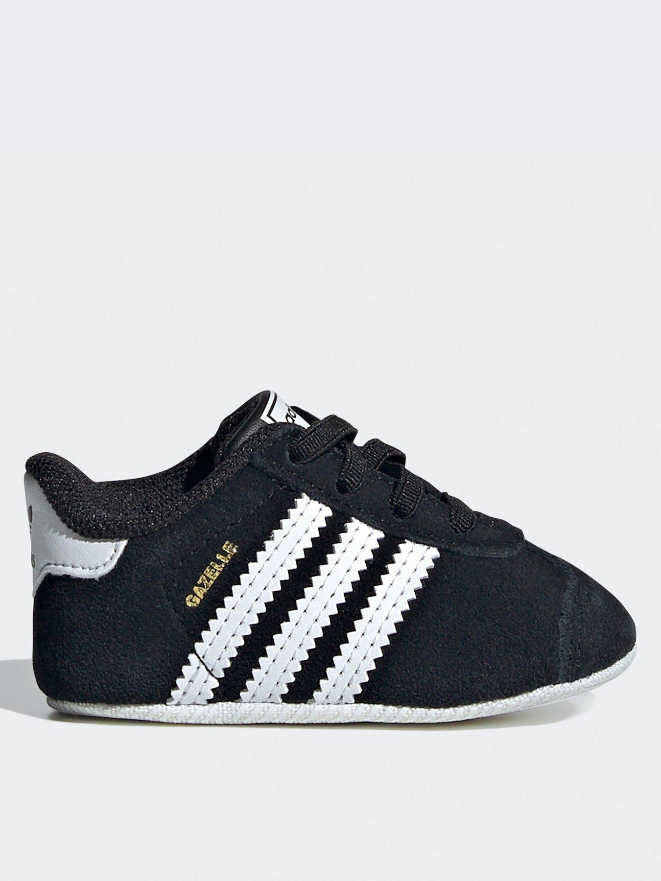 undefined Baby Gazelle Crib Trainers - Black/White