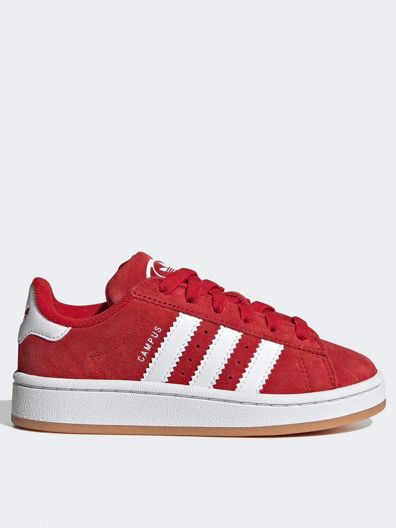 undefined Kids Unisex Campus 00s Elastic Trainers - Red