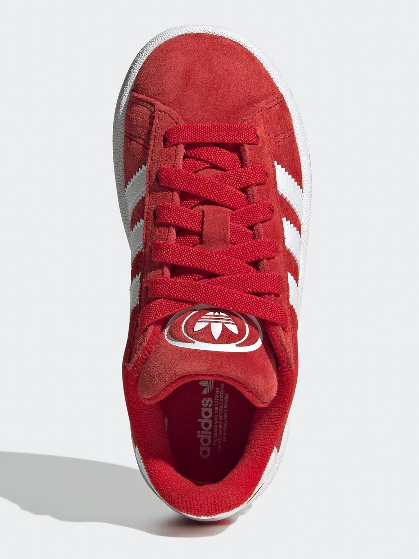 adidas Originals Kids Unisex Campus 00s Elastic Trainers Red Very