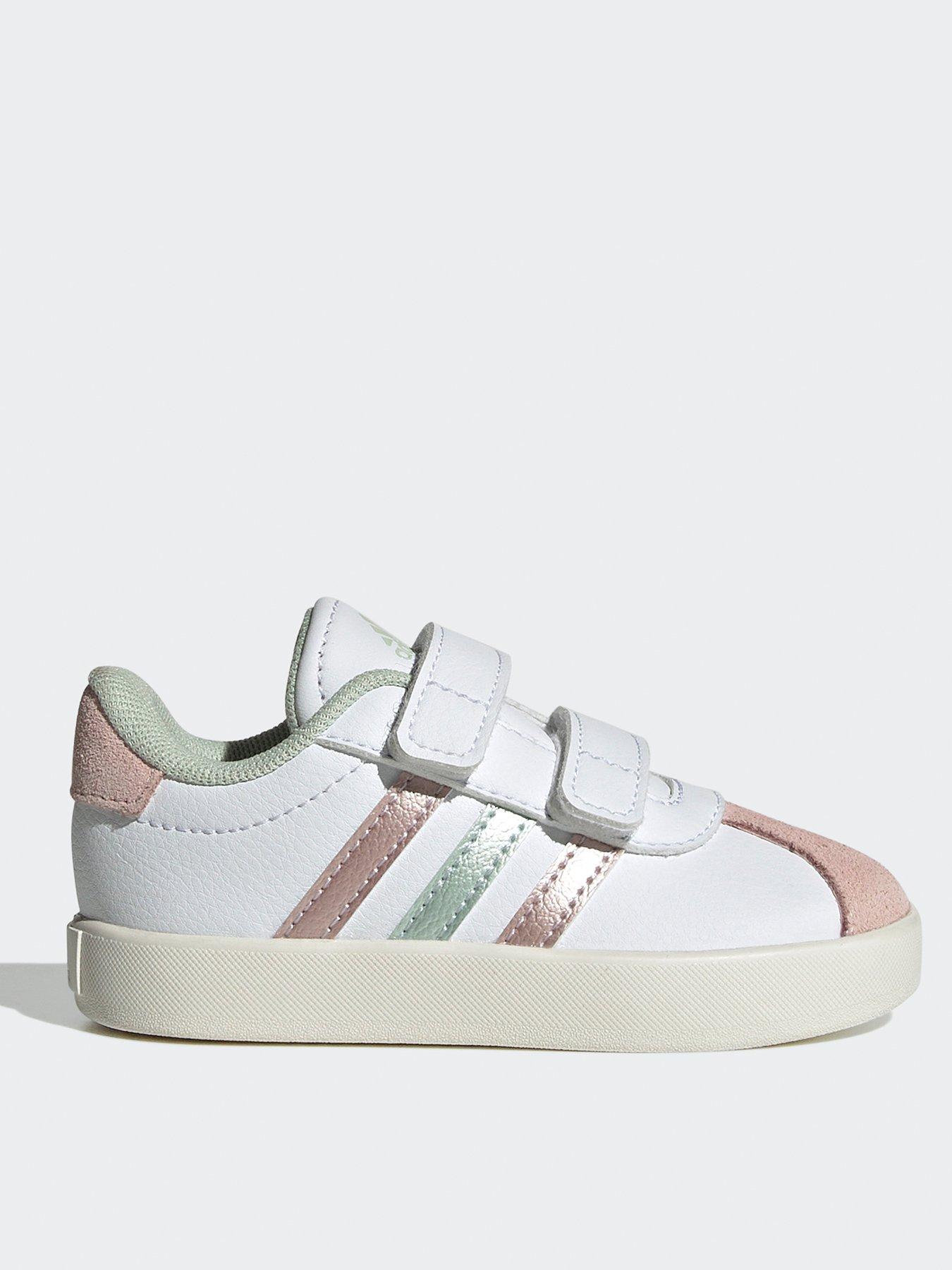 undefined Infant Vl Court 3.0 Velcro Trainers  - White/green