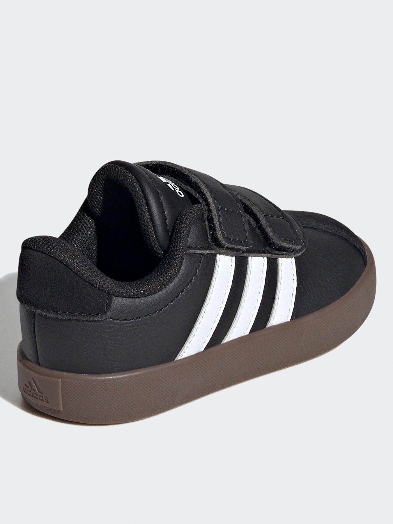 adidas Sportswear Infant Vl Court 3.0 Velcro Trainers - Black/white ...