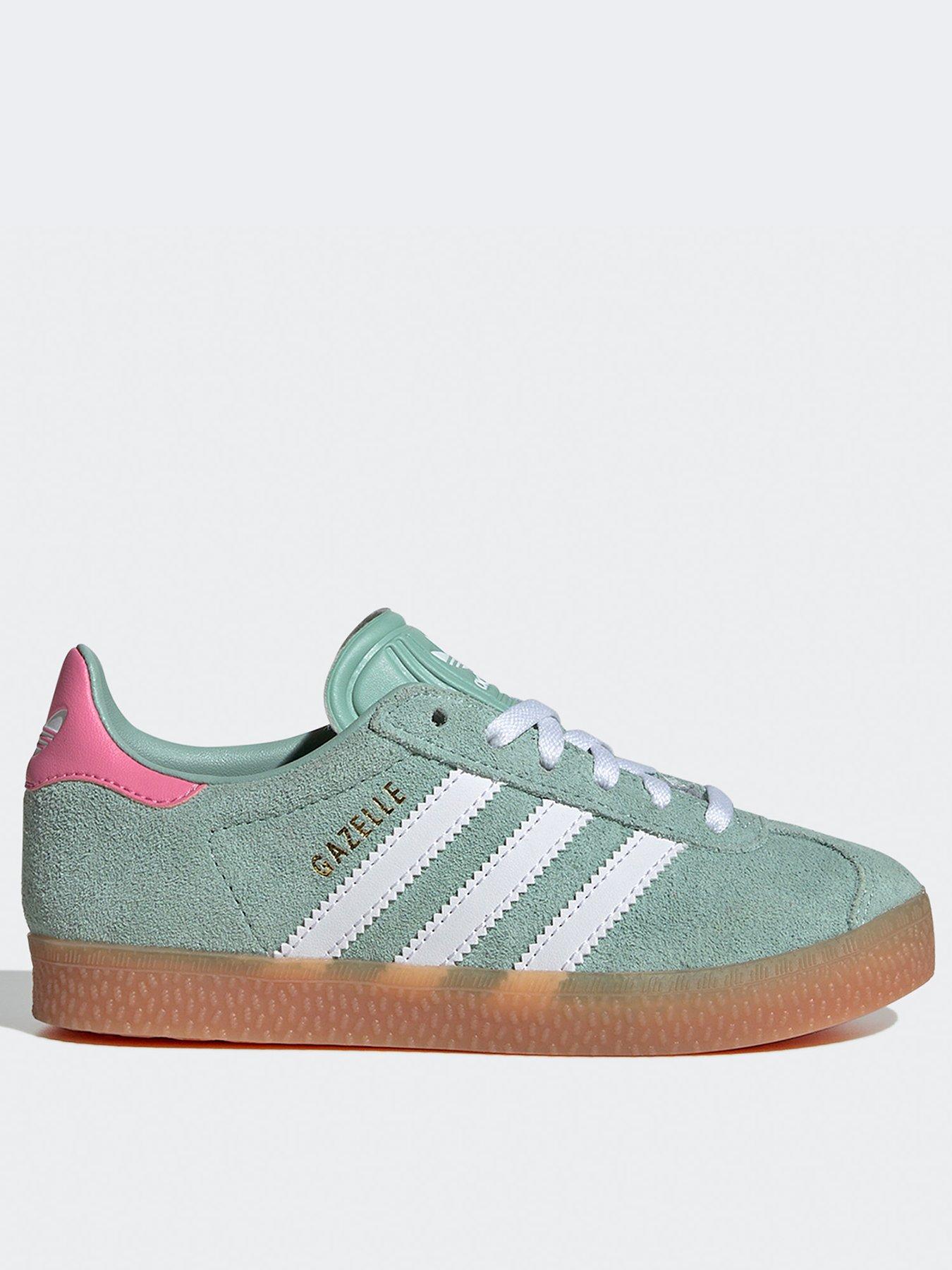 Mint green adidas gazelle hotsell