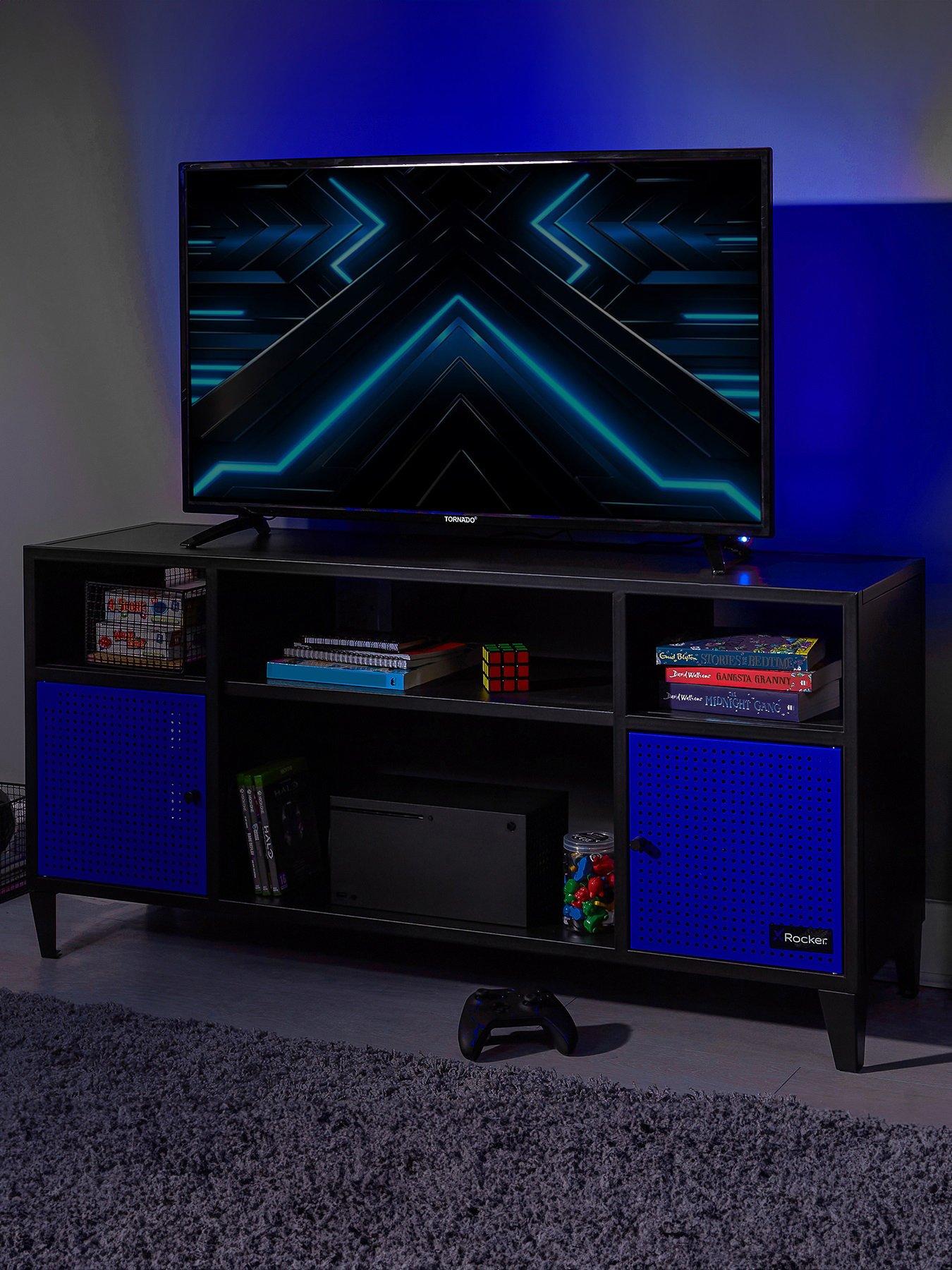 Product photograph of X Rocker Mesh-tek Media Gaming Unit - Fits Up To 50 Inch Tv from very.co.uk