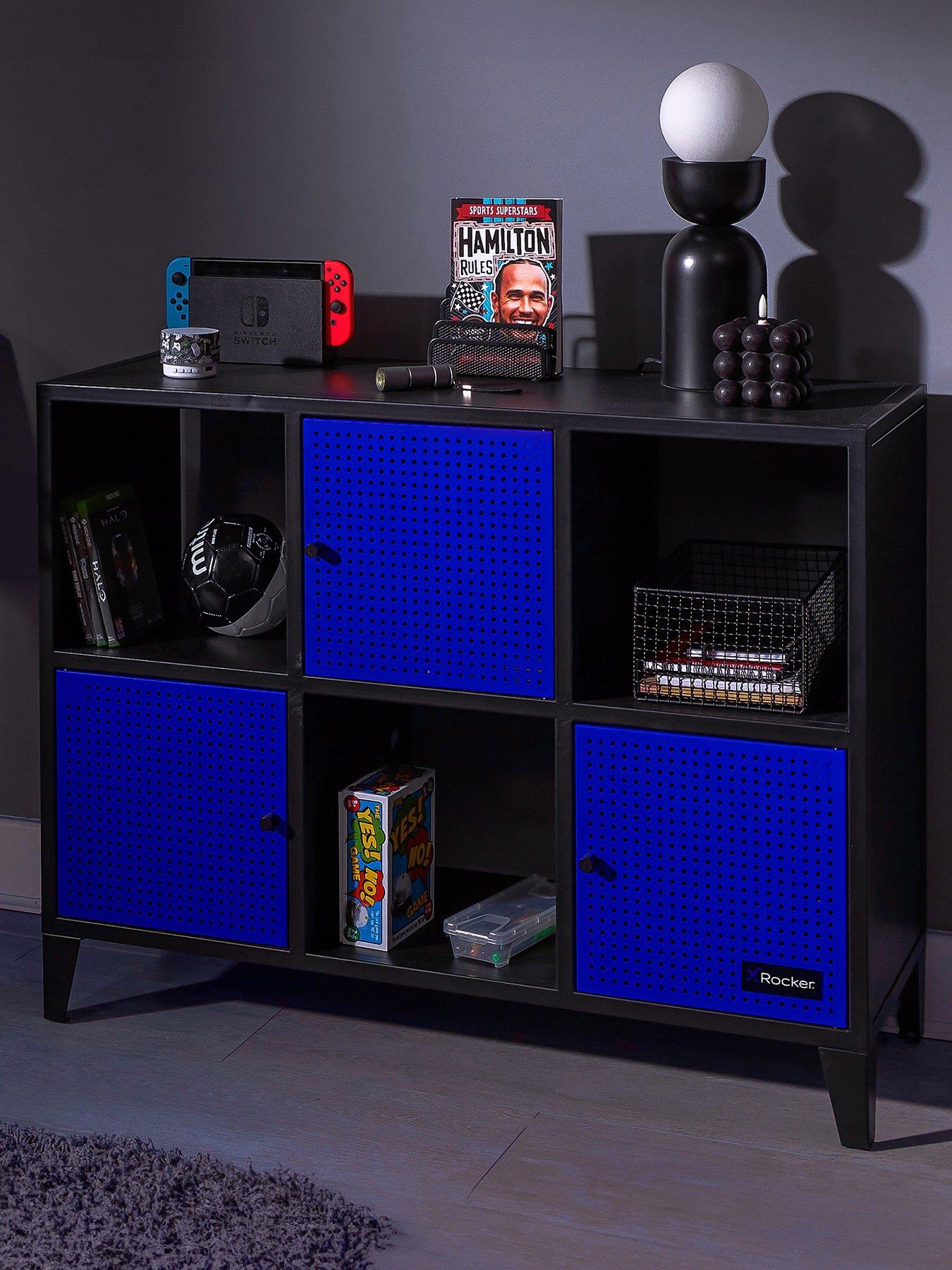 X Rocker Mesh-tek Wide 6 Cube Storage and Display Unit