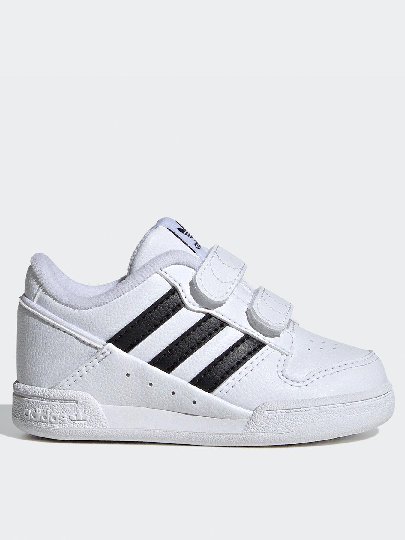 adidas Originals Unisex Infant Team Court 2 Velcro Trainers - White ...