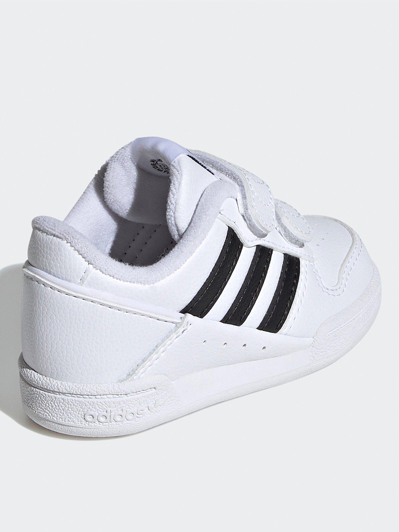 adidas Originals Unisex Infant Team Court 2 Velcro Trainers - White ...