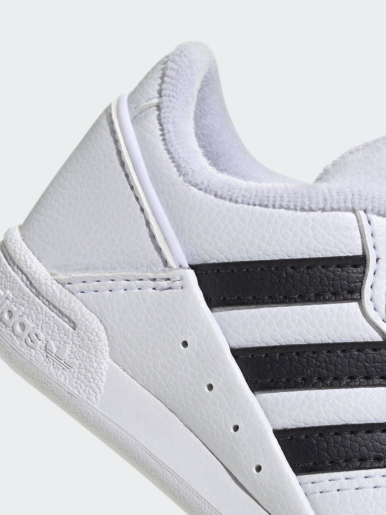 Unisex Infant Team Court 2 Velcro Trainers White Black