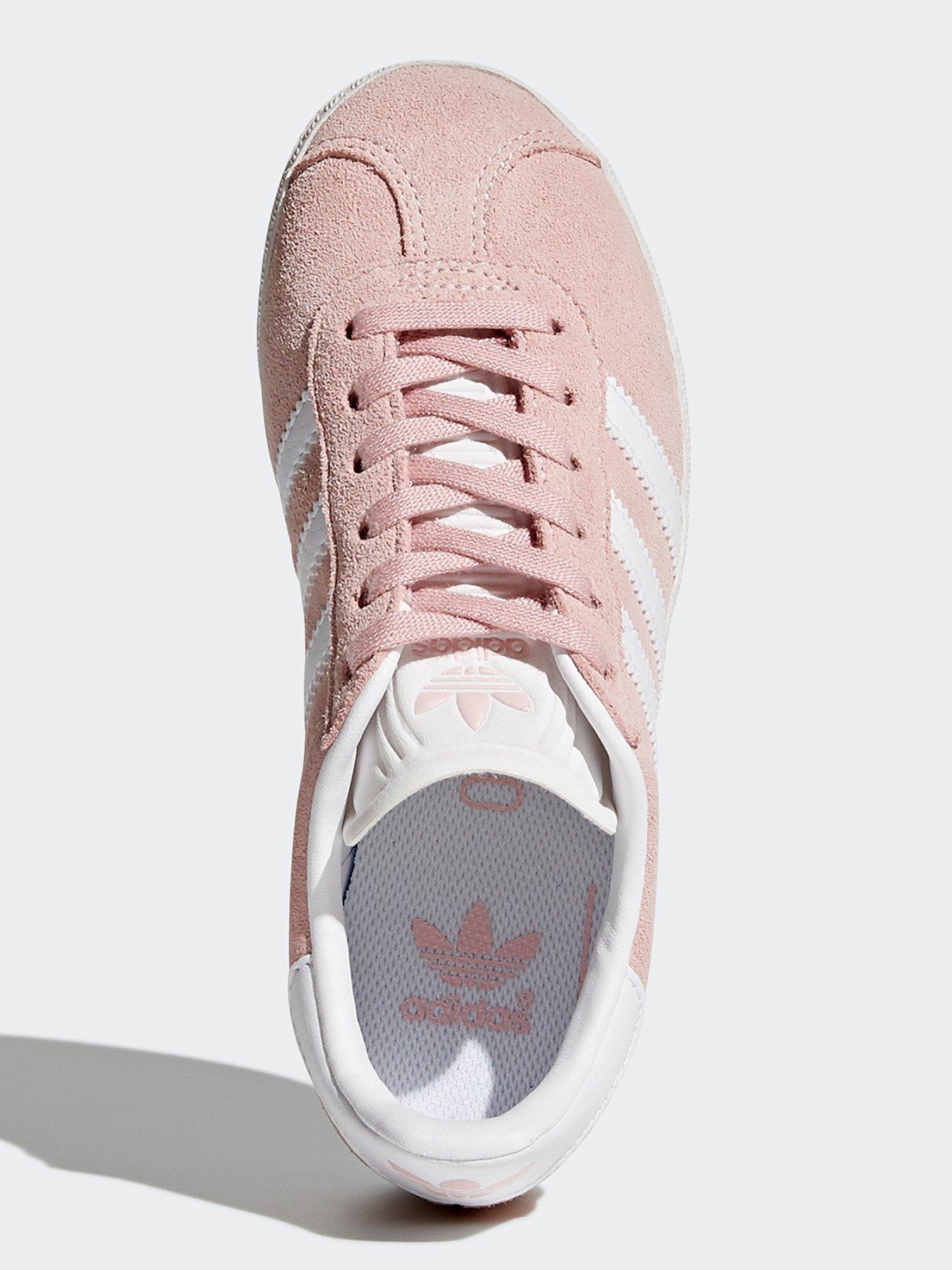 Pink gazelle adidas trainers hotsell