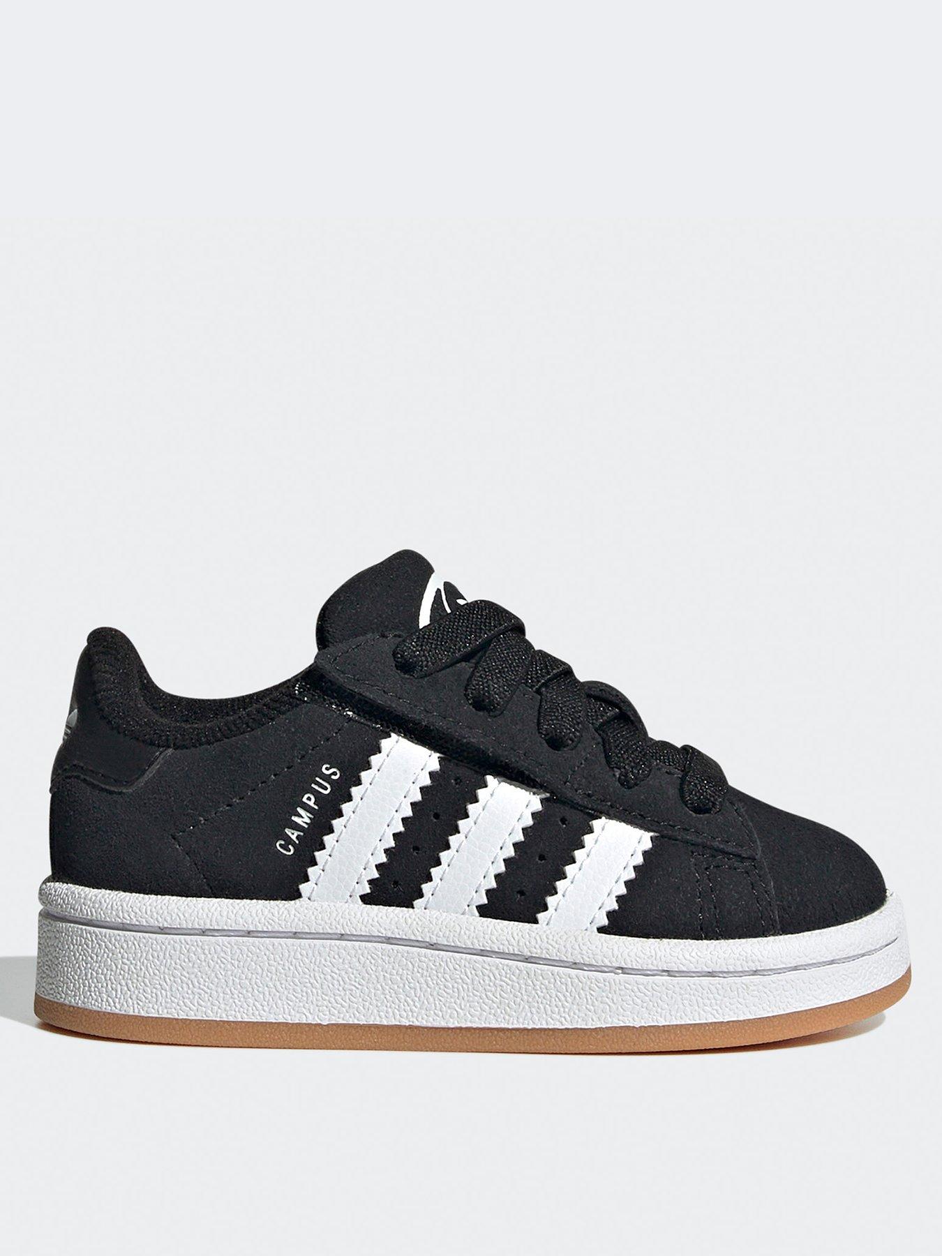 undefined Unisex Infant Campus 00s Elastic Trainers - Black/white