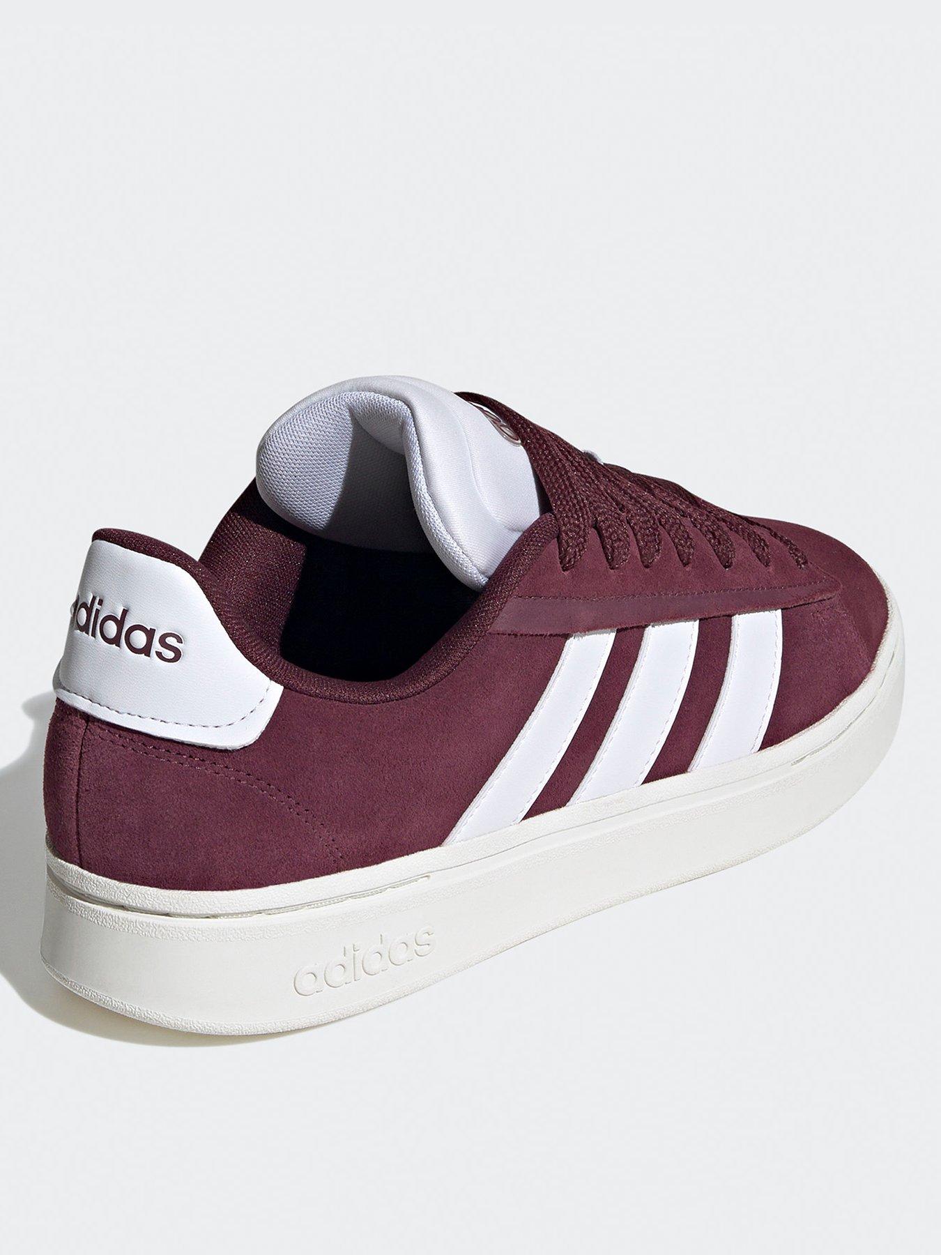 Adidas dark red shoes on sale