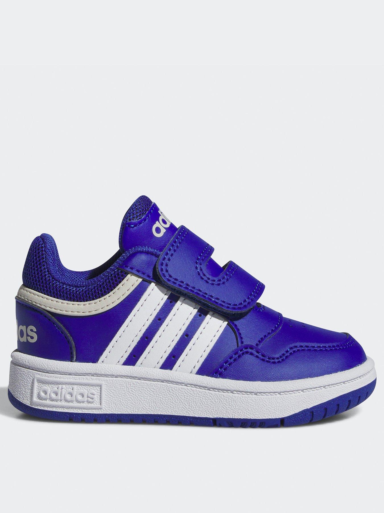 adidas Sportswear Infant Hoops 3.0 Velcro Trainers Blue Very