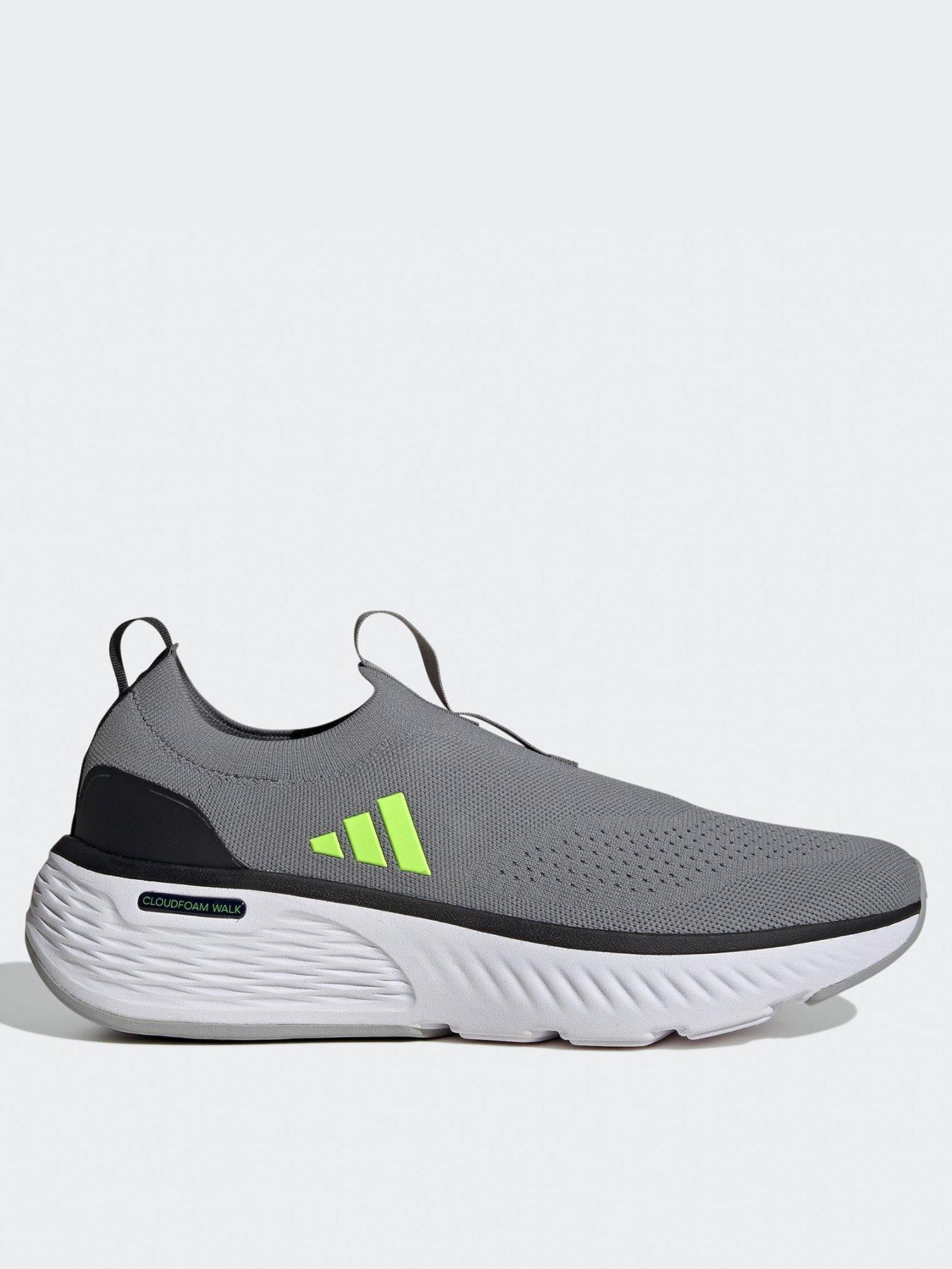 adidas Sportswear Mens Cloudfoam Go Lounger Trainer Grey Very