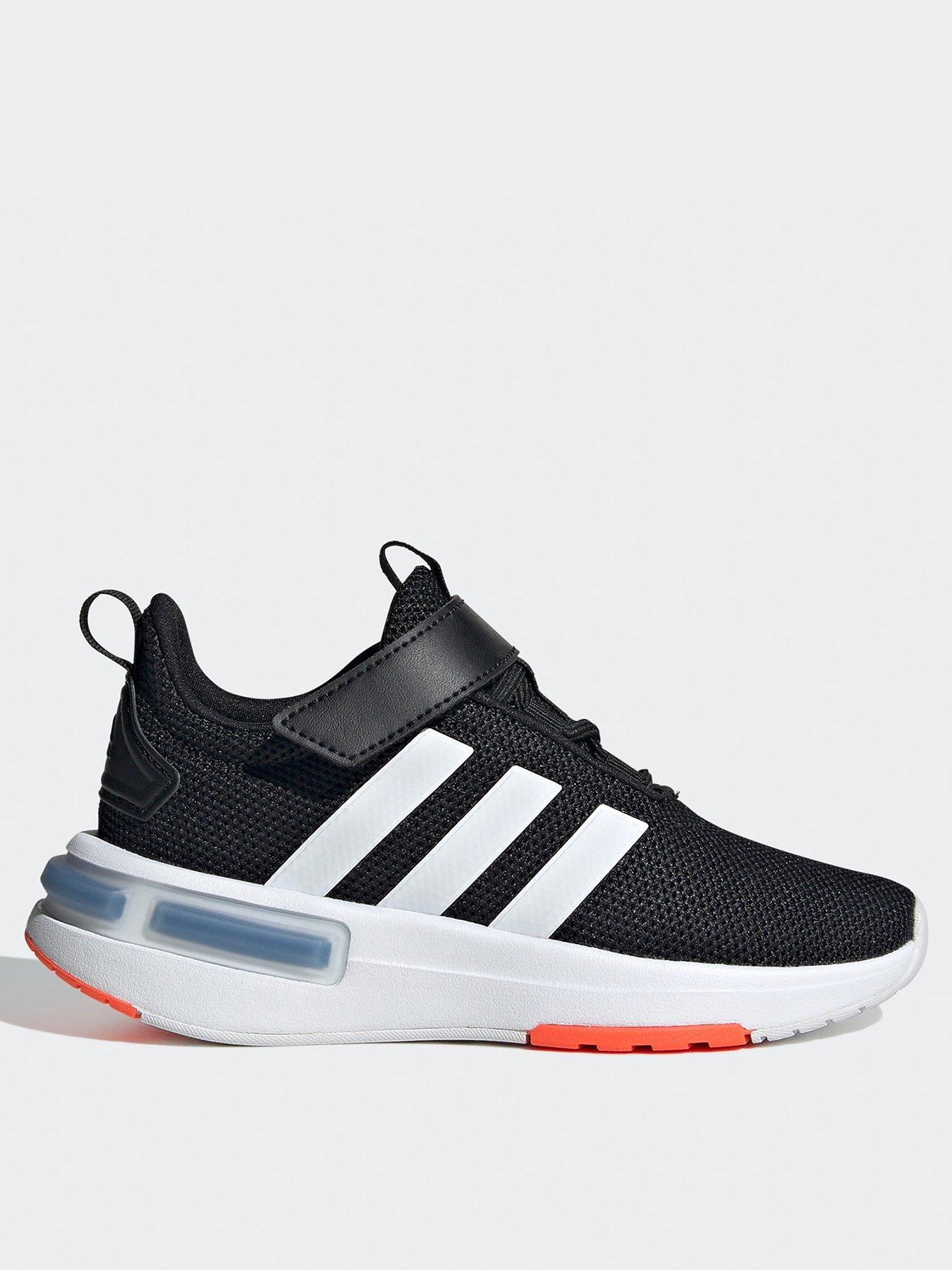 undefined Kid's Racer Tr23 Elasticated Trainers - Black/White