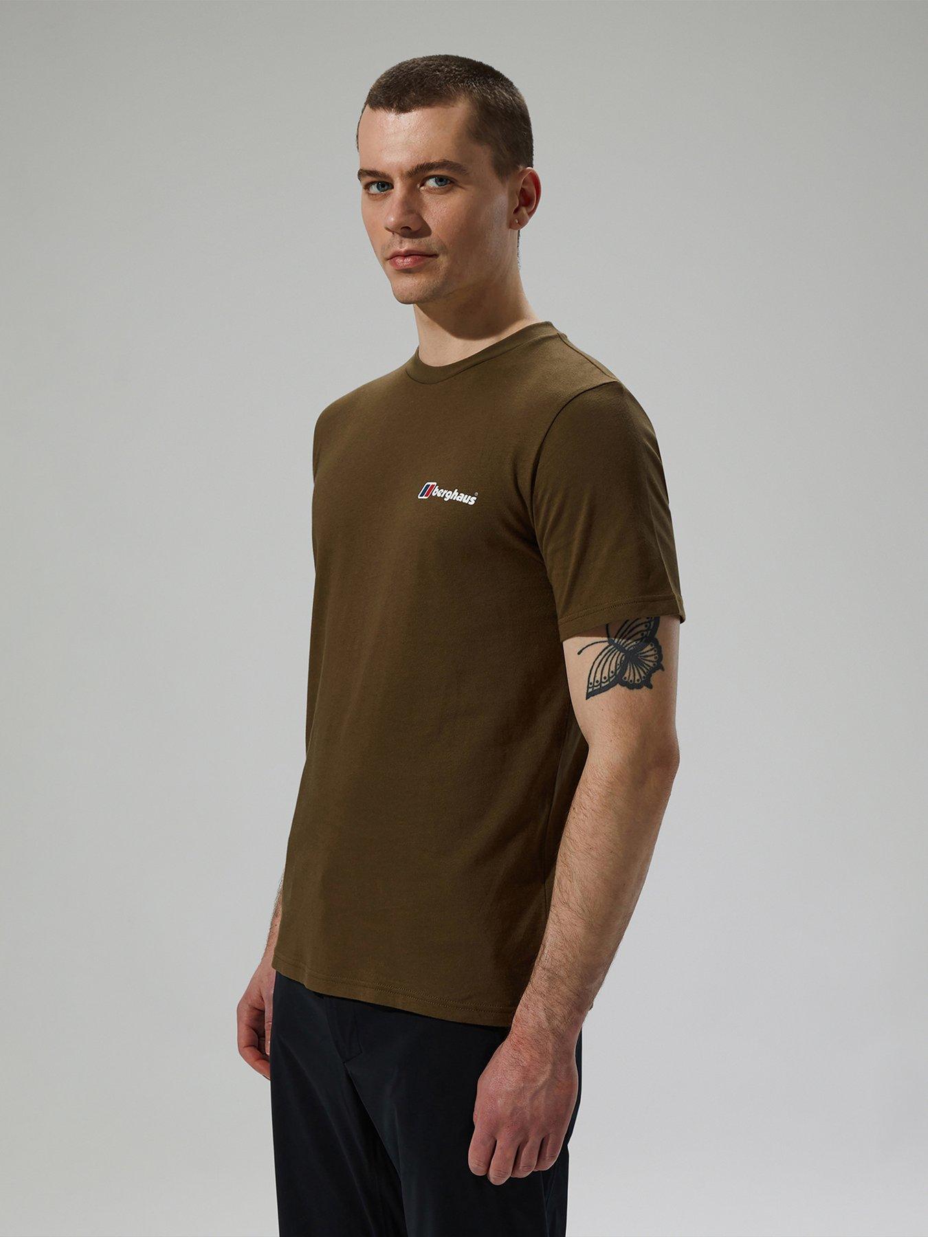 Brown t shirt mens online