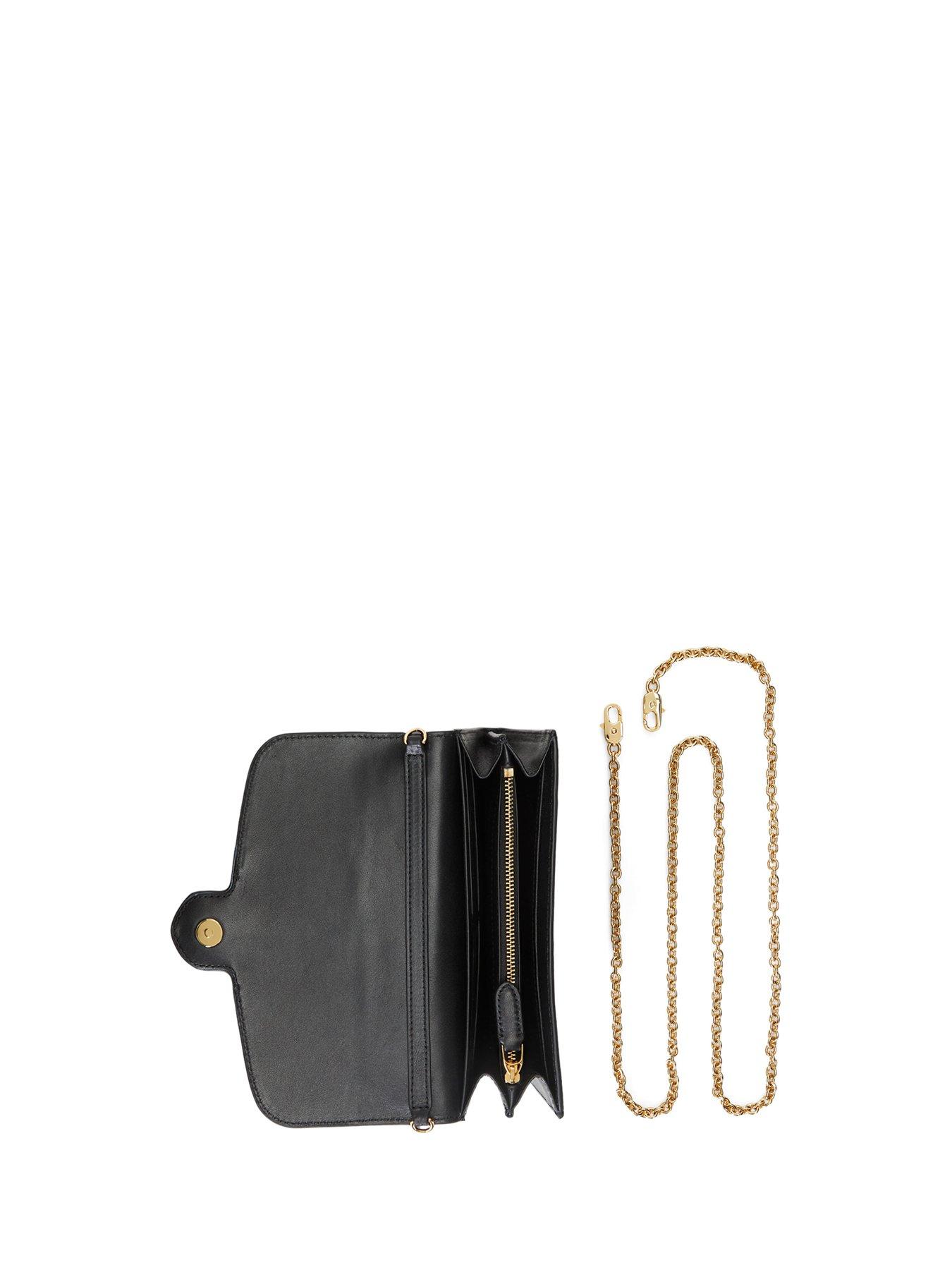 Ralph lauren black leather crossbody bag best sale