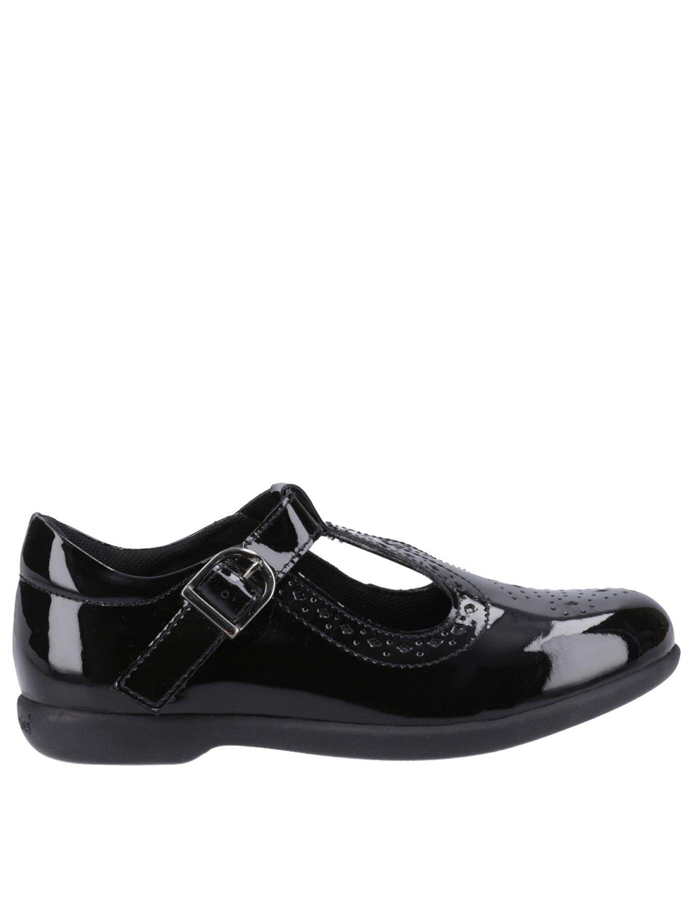 undefined Britney Patent Snr School Shoe - Black