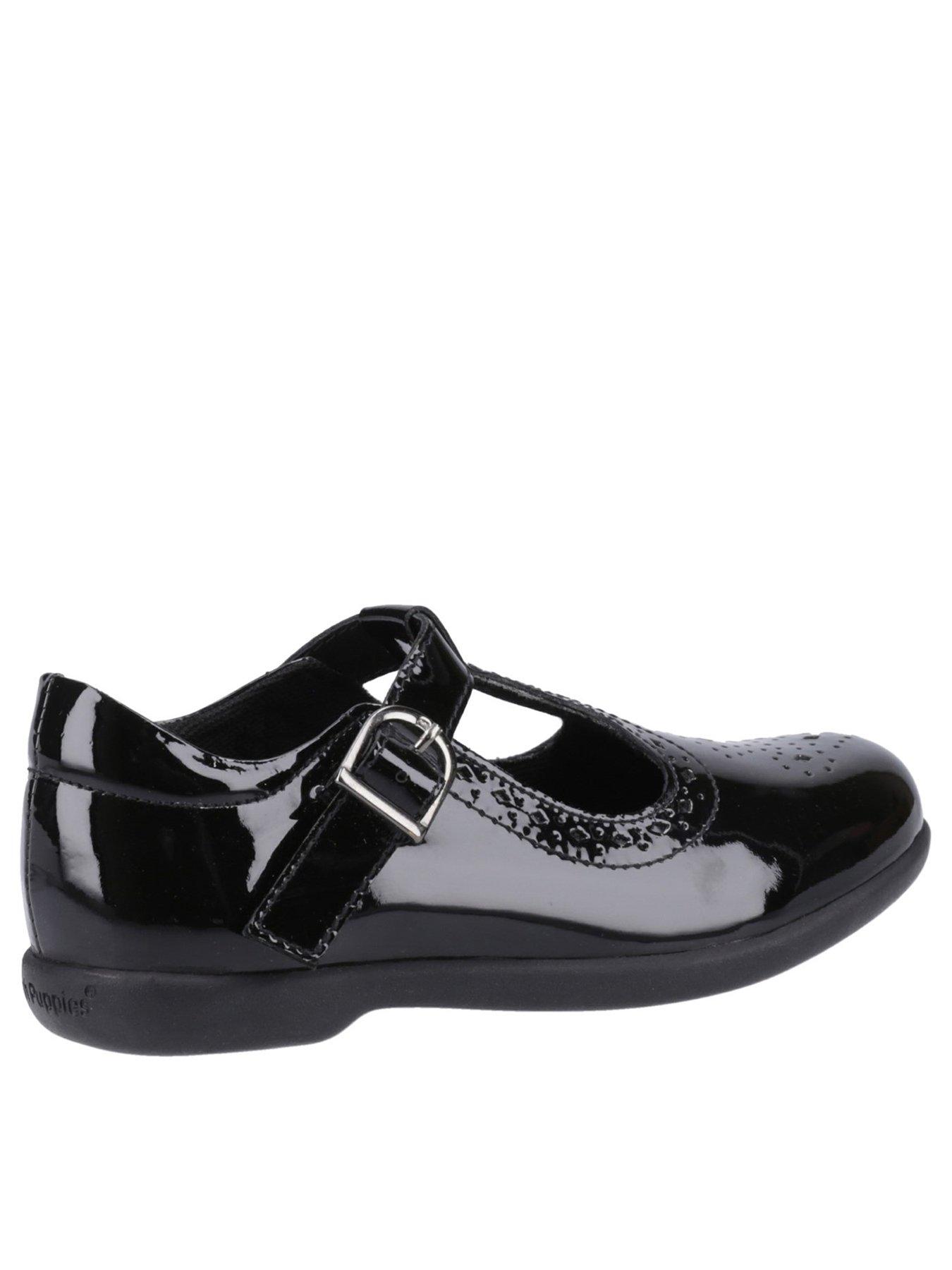 Image 3 of 4 of Hush Puppies Britney Patent Snr School Shoe - Black