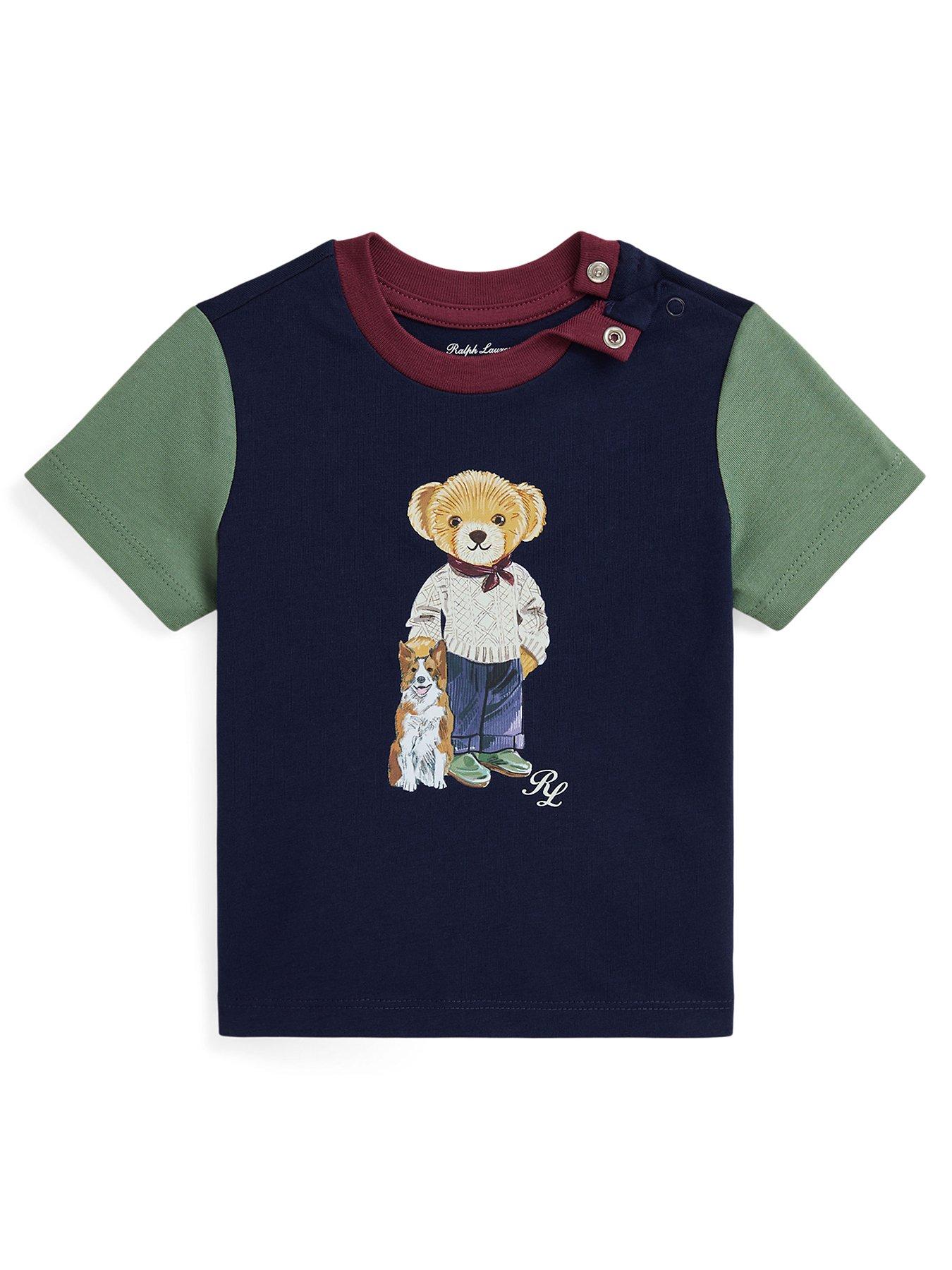 Polo Ralph Lauren Baby Boys Bear T shirt Navy Very