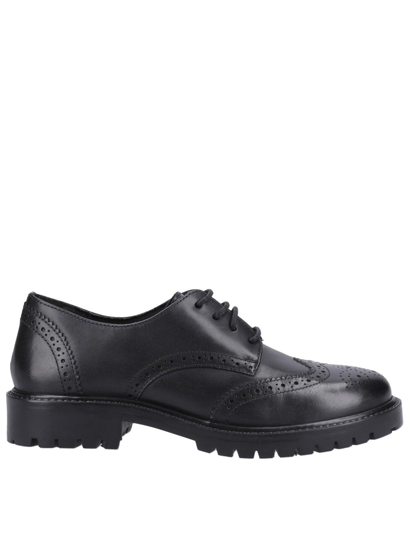 undefined Athena Snr School Shoe - Black