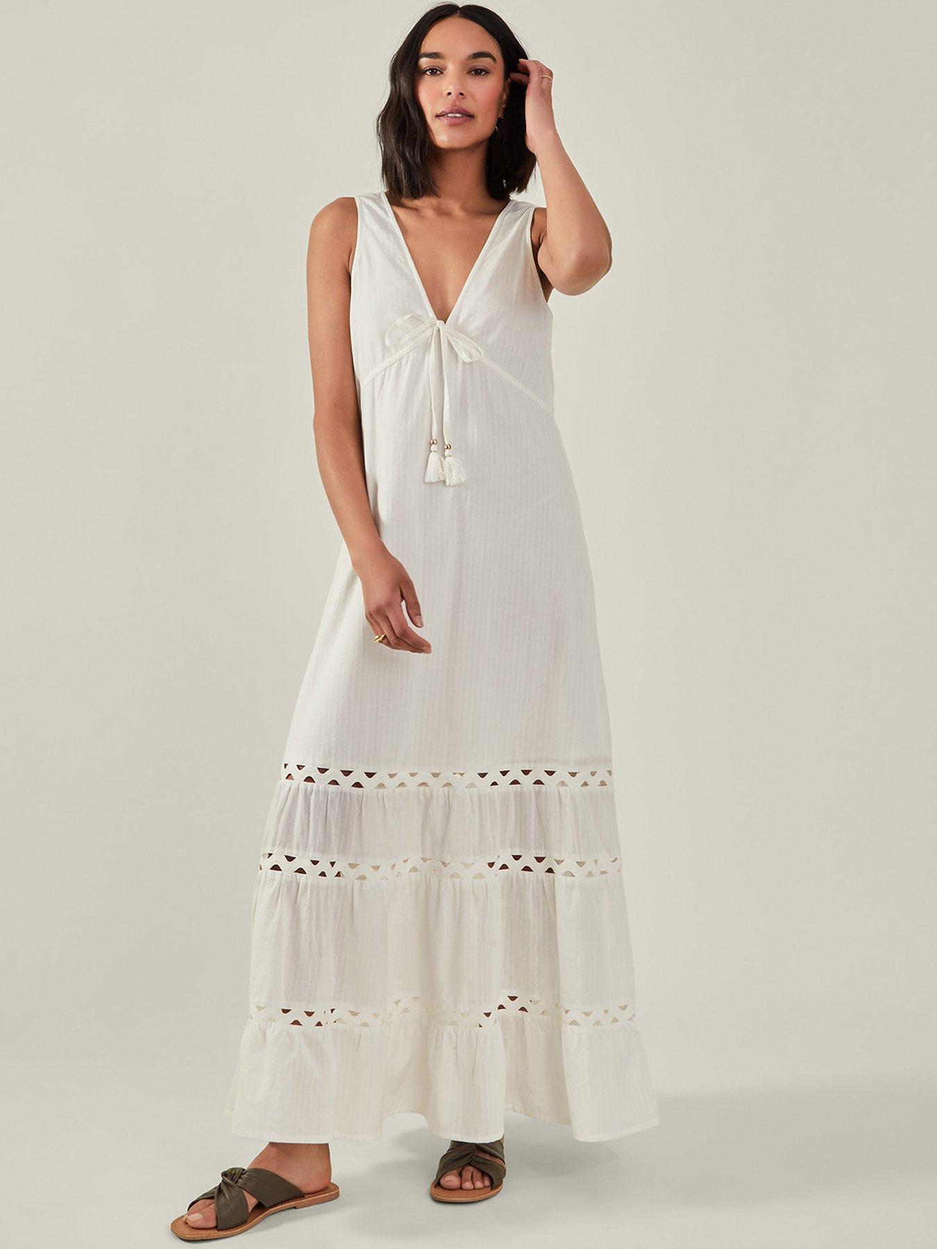 Ivory Muse Structured Maxi Dress main image 1