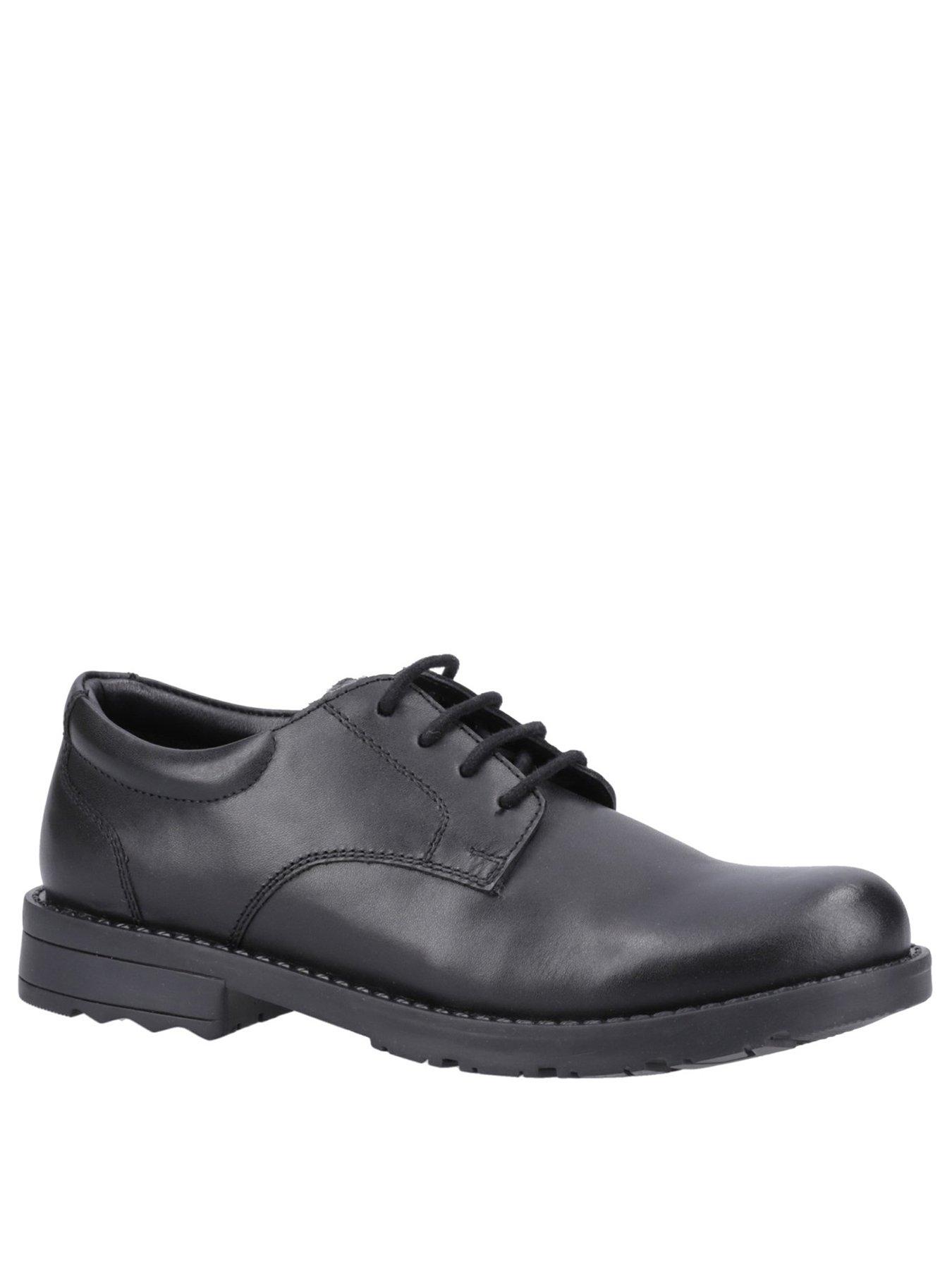 Hush Puppies Bruno Snr School Shoe - Black | Very.co.uk