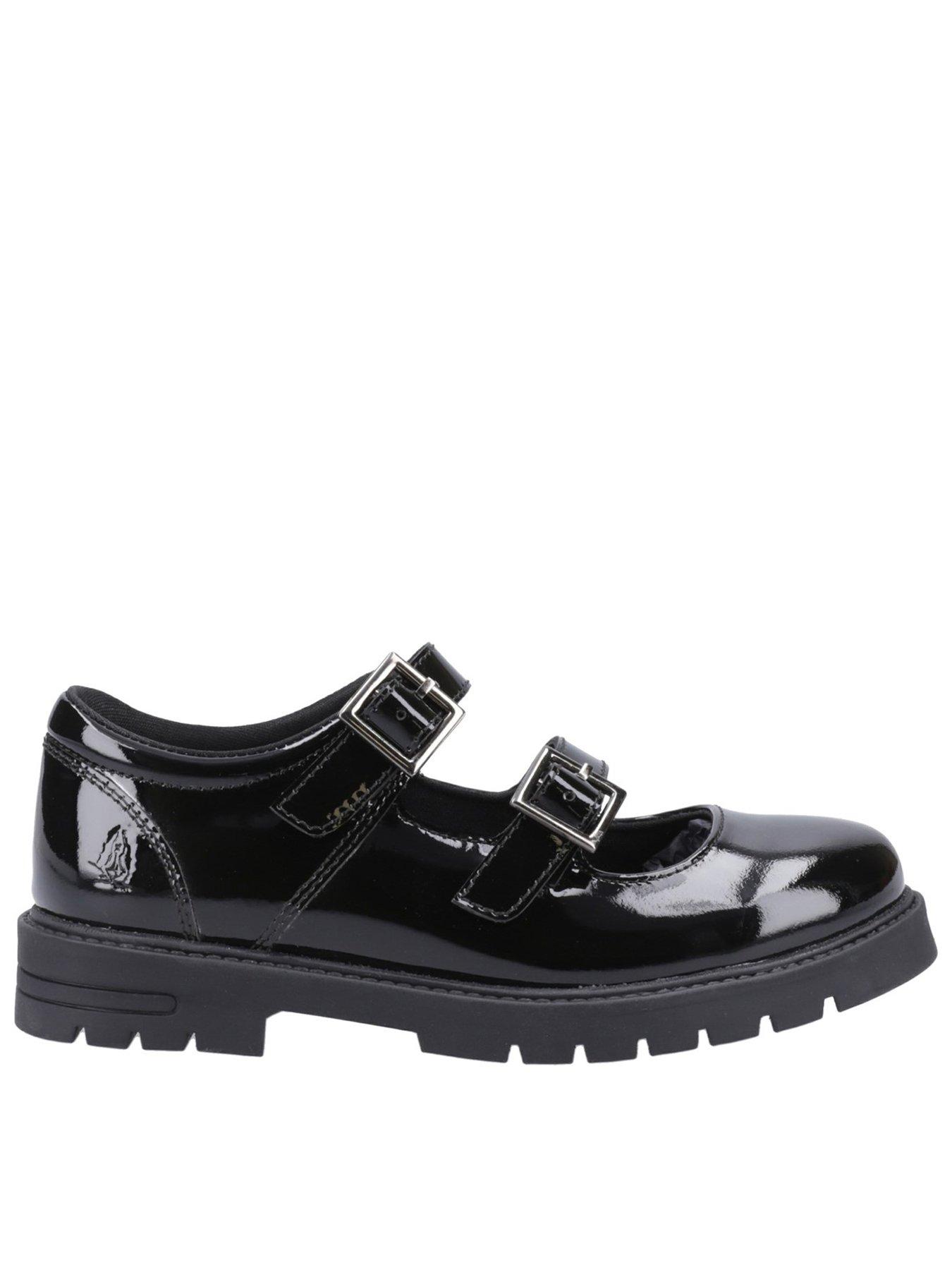 undefined Ella Patent Snr School Shoe - Black
