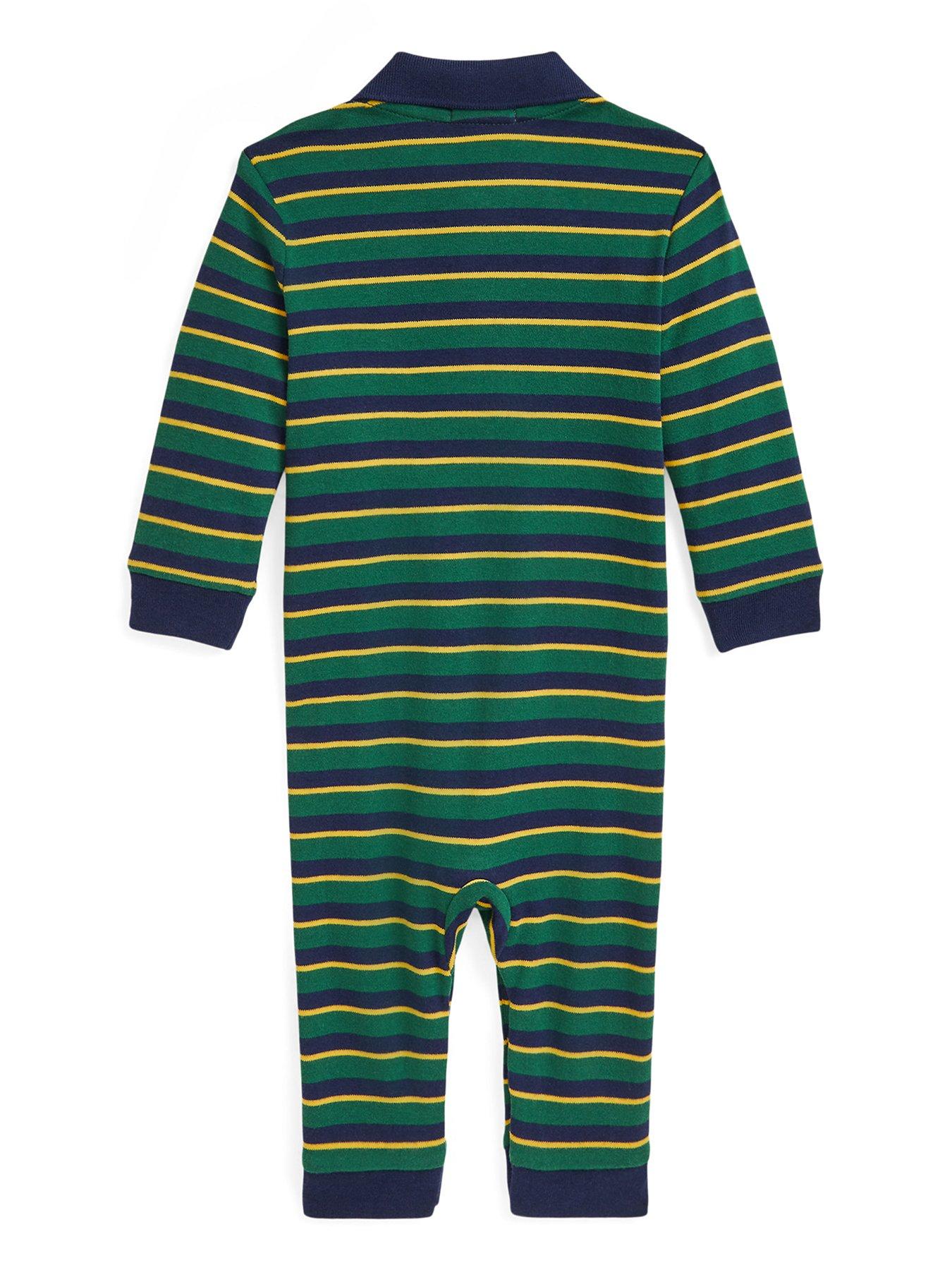 Baby Boys Stripe Coverall Multi
