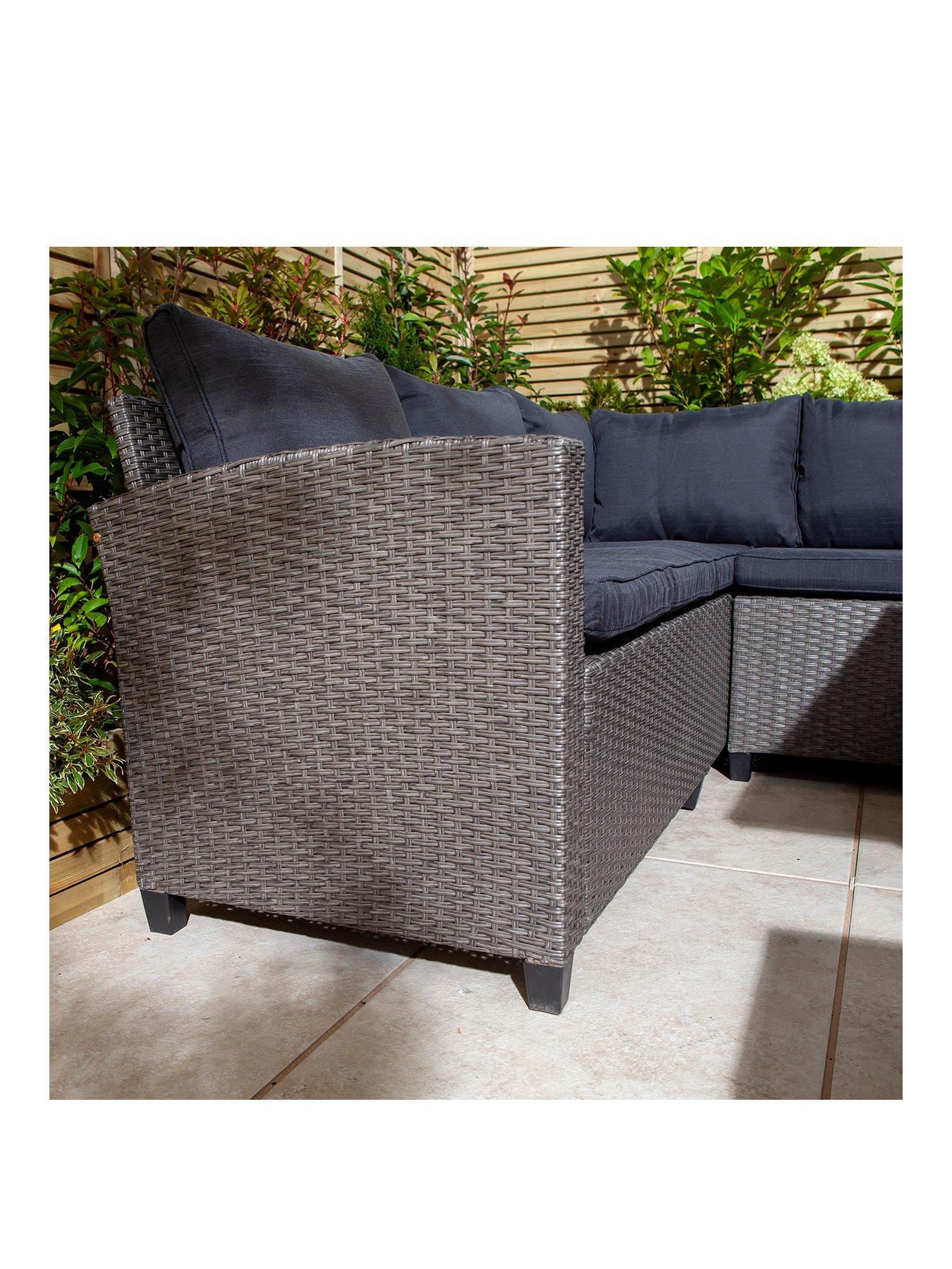 Image 3 of 7 of Rowlinson Devesa Corner Dining Set - Grey