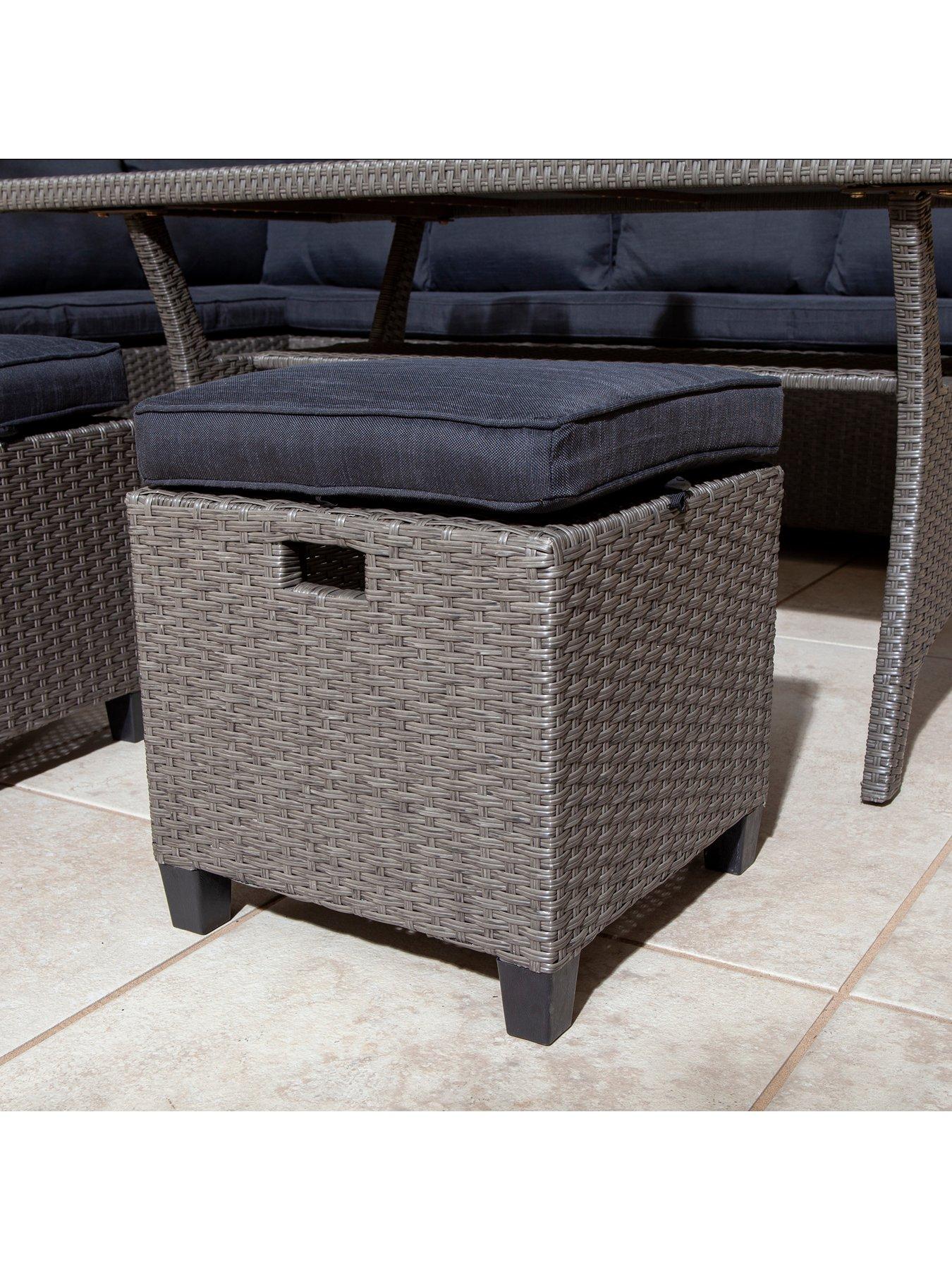 Image 5 of 7 of Rowlinson Devesa Corner Dining Set - Grey