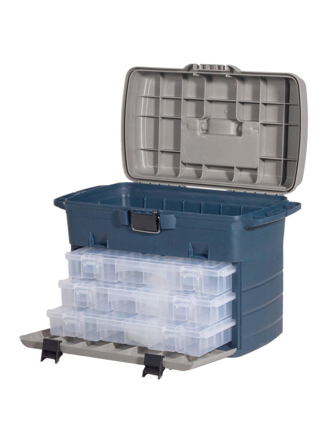 Product photograph of Leeda Large Tackle Box System from very.co.uk