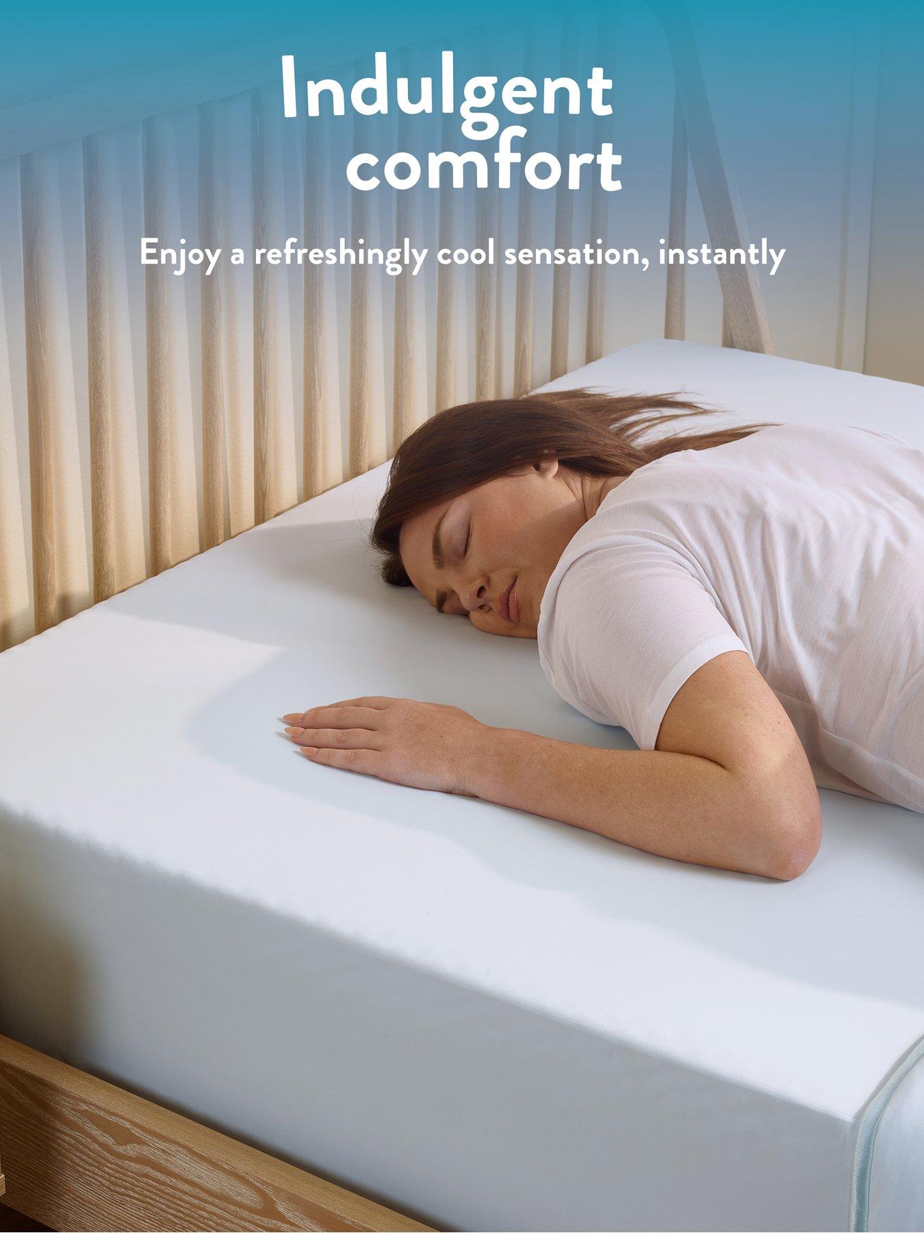 Image 3 of 7 of Slumberdown CoolSleep Ultra Cool Touch Summer Fitted Sheet - Blue