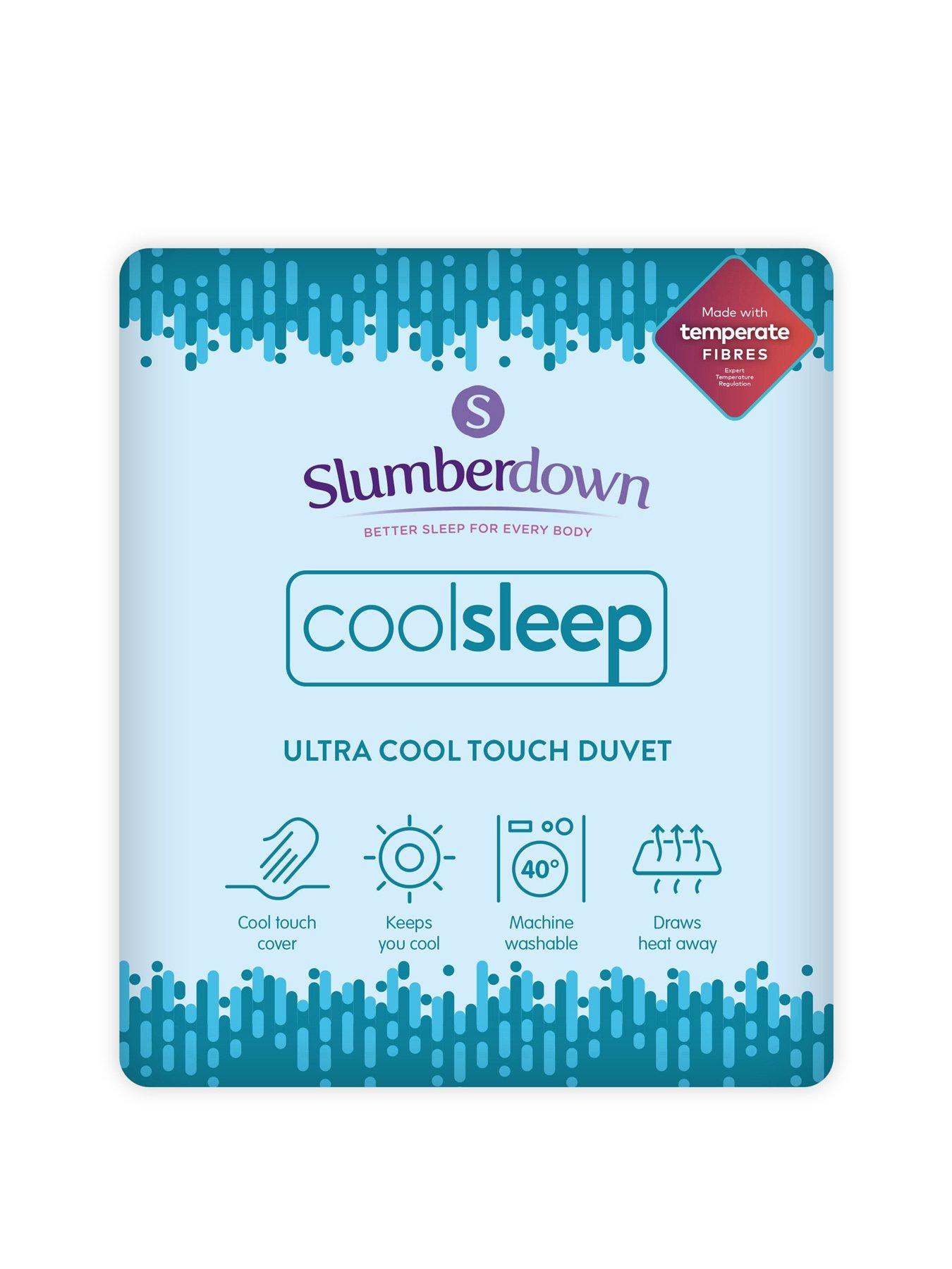 Product photograph of Slumberdown Coolsleep Ultra Cool Touch Summer Duvet - Blue from very.co.uk