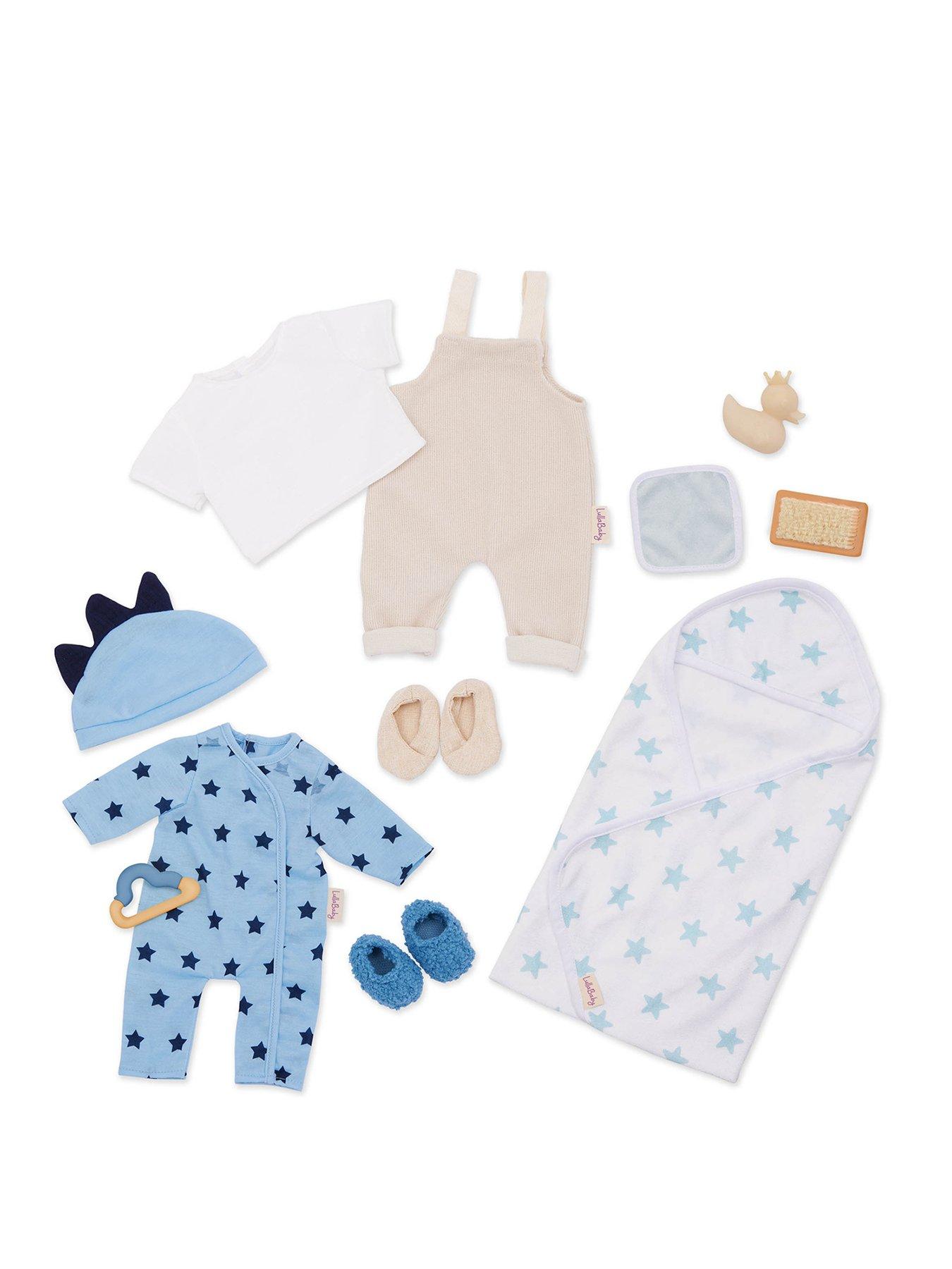 LullaBaby 14" Baby Doll It's A Boy Doll Outfit Accessory Set